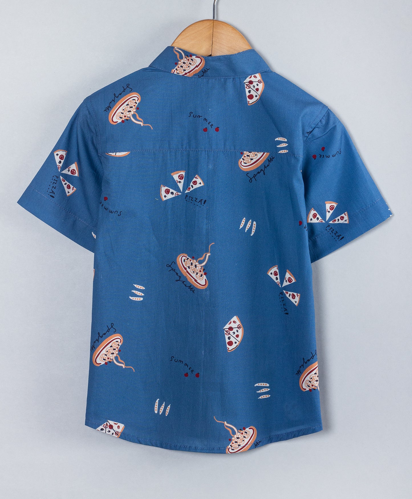 PIZZA PRINT BOYS SHIRT