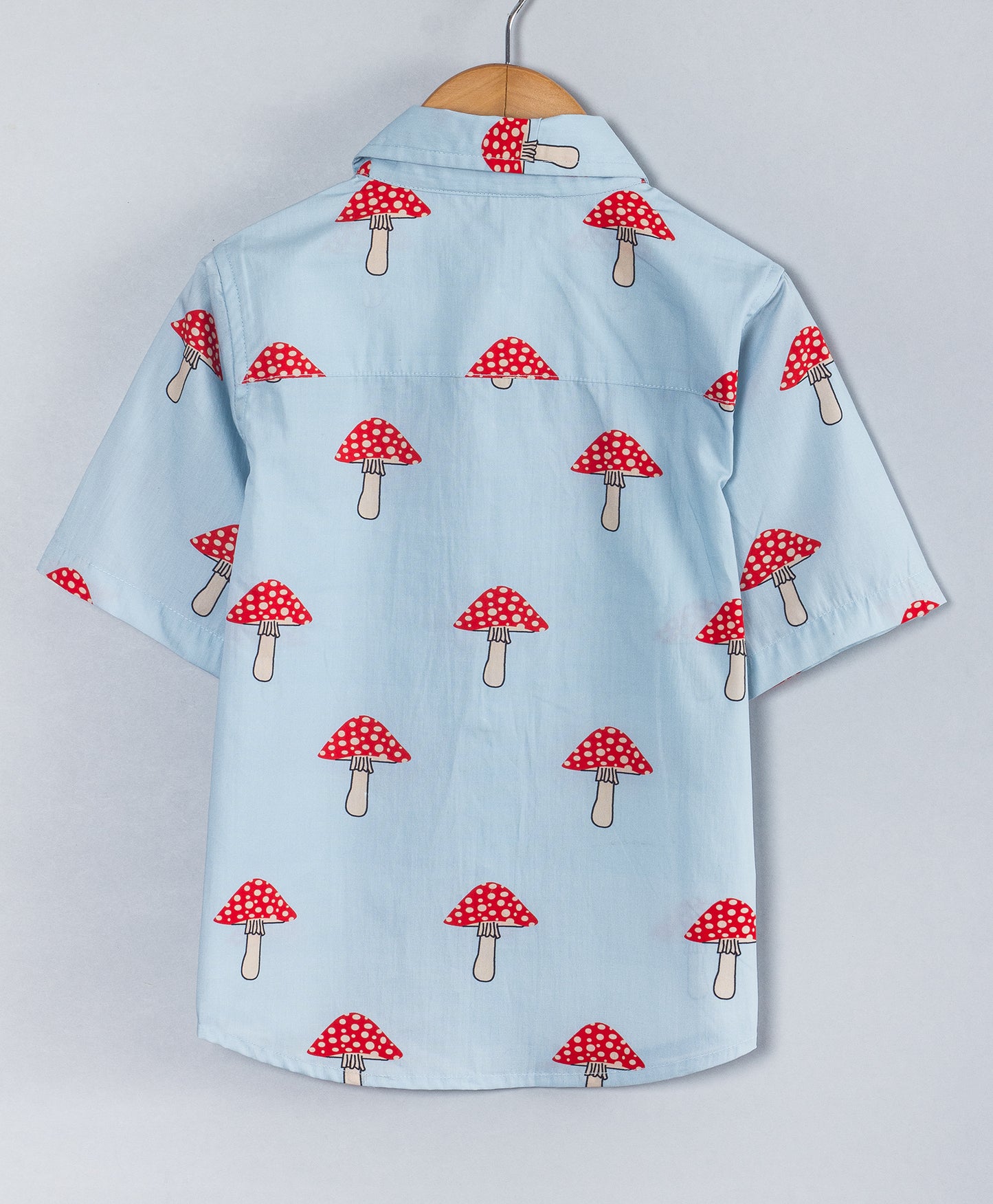 MUSHROOM PRINT BOYS SHIRT
