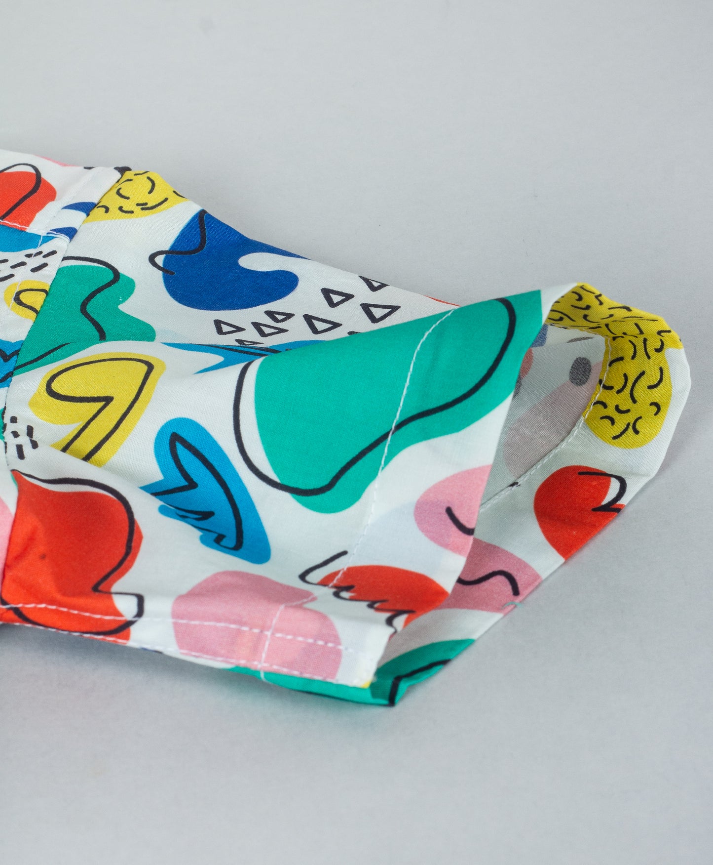 COLORFUL ALL OVER ABSTRACT PRINT SHIRT