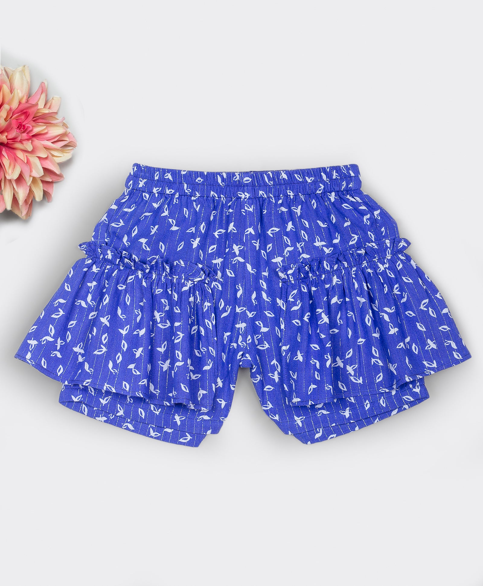 Girls royal hot sale blue shorts