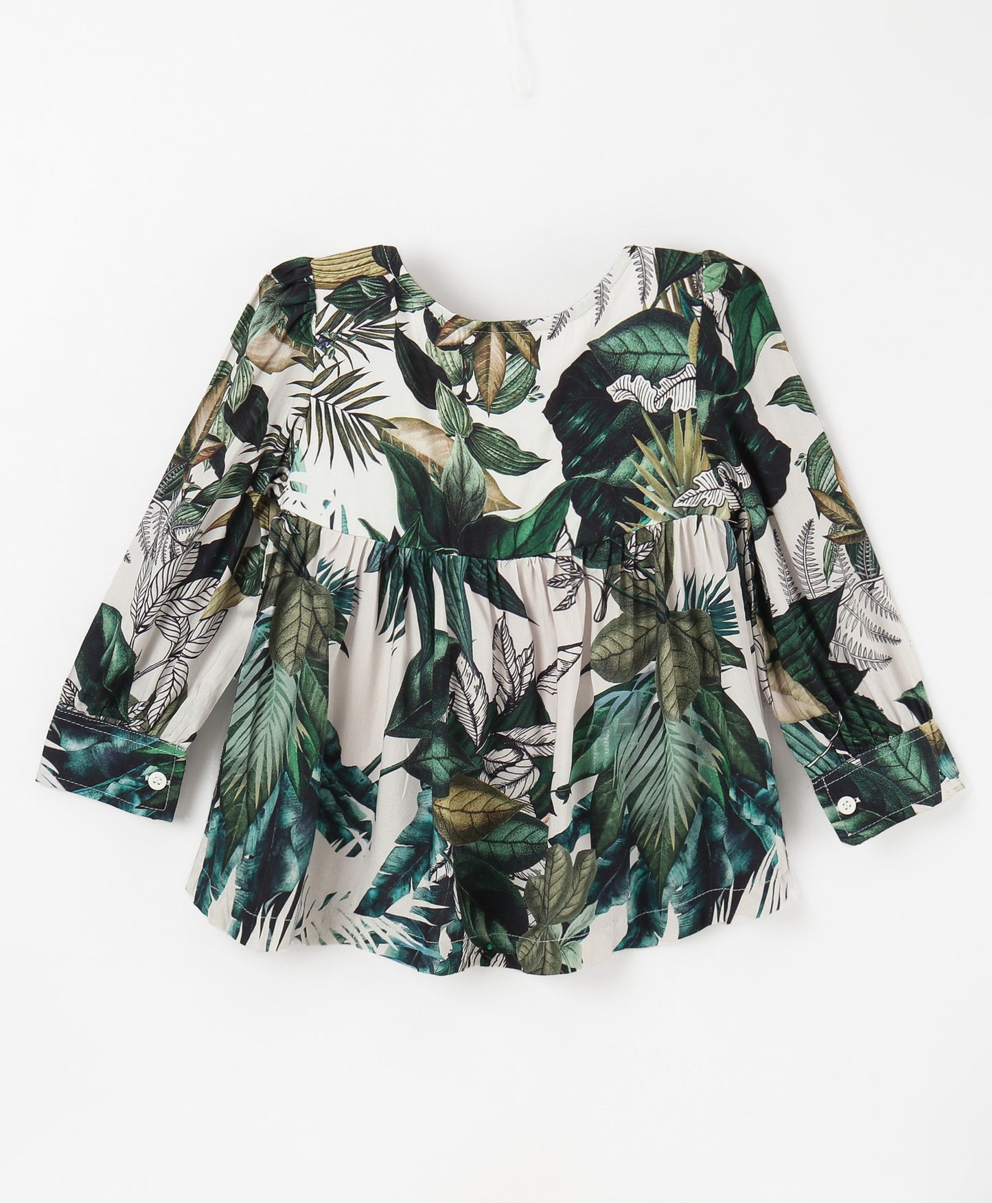 ALL OVER LEAF PRINT TOP