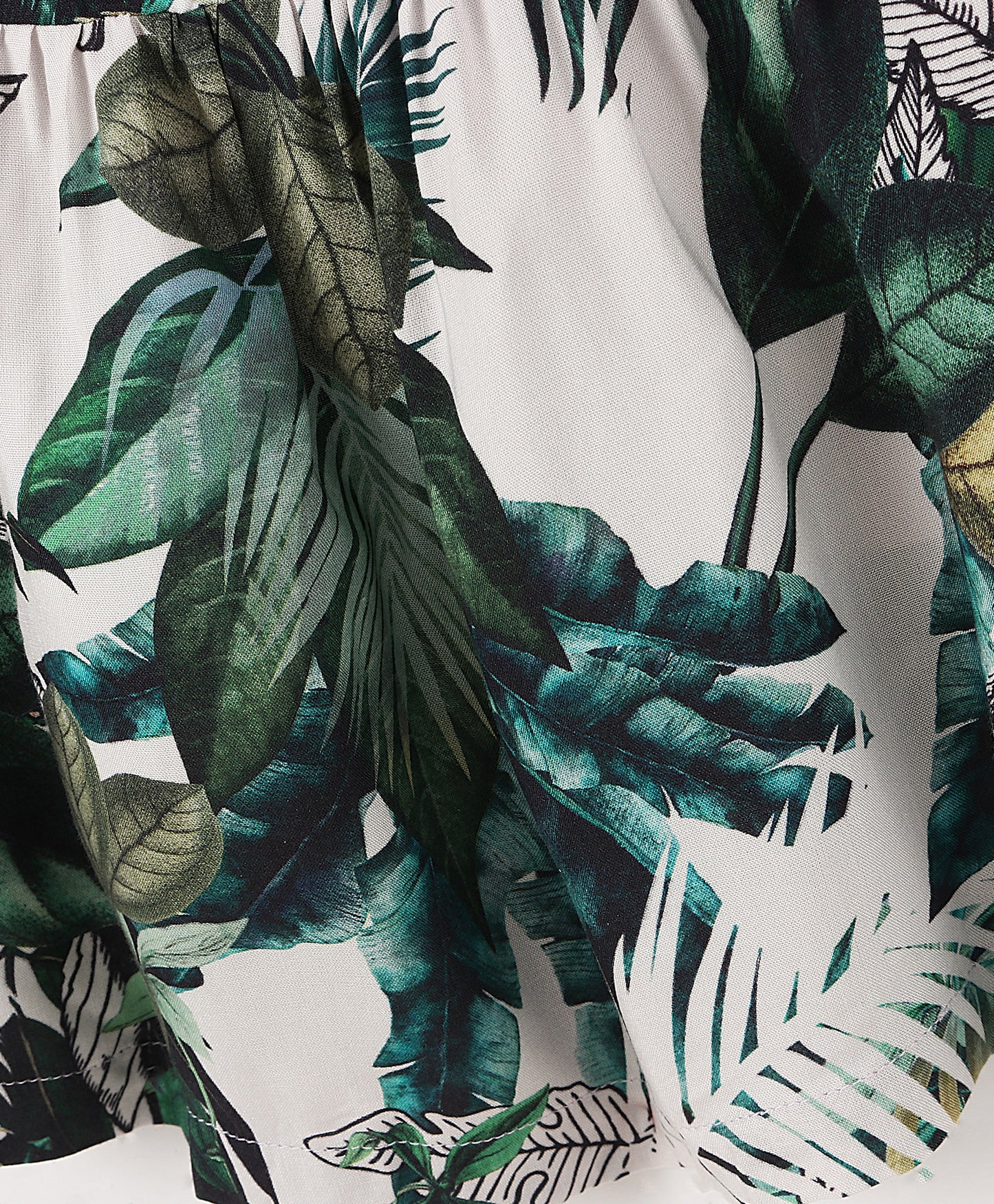 ALL OVER LEAF PRINT TOP