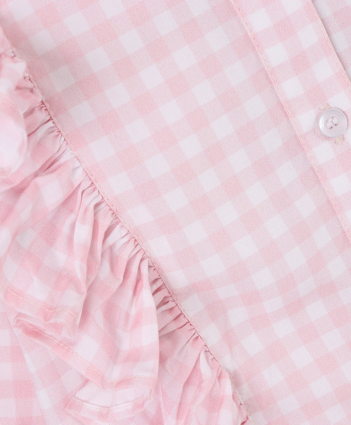 PINK CHECK PRINT BUTTON DOWN SHIRT