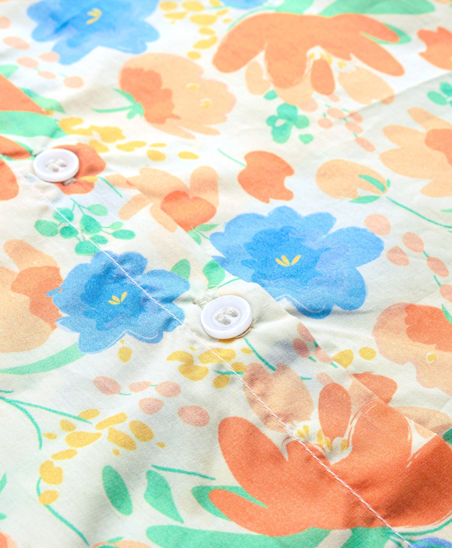 soft pastel floral print top with tie up at neck