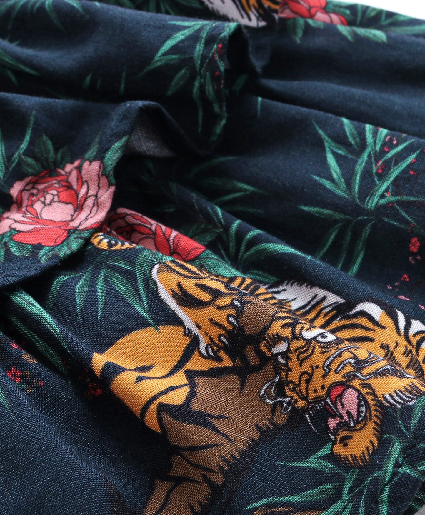 strappy top with jungle and tiger print