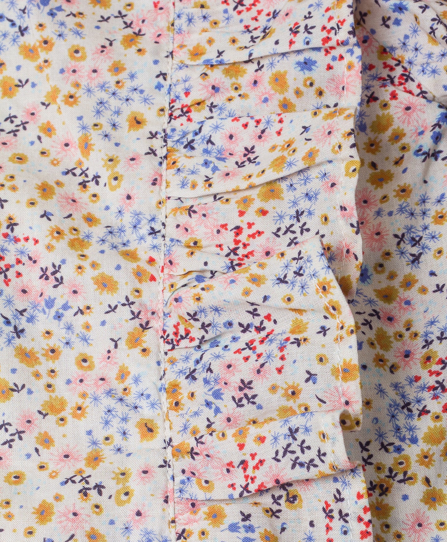 DITSY FLORAL FULL SLEEVES TOP WITH ROUND NECK