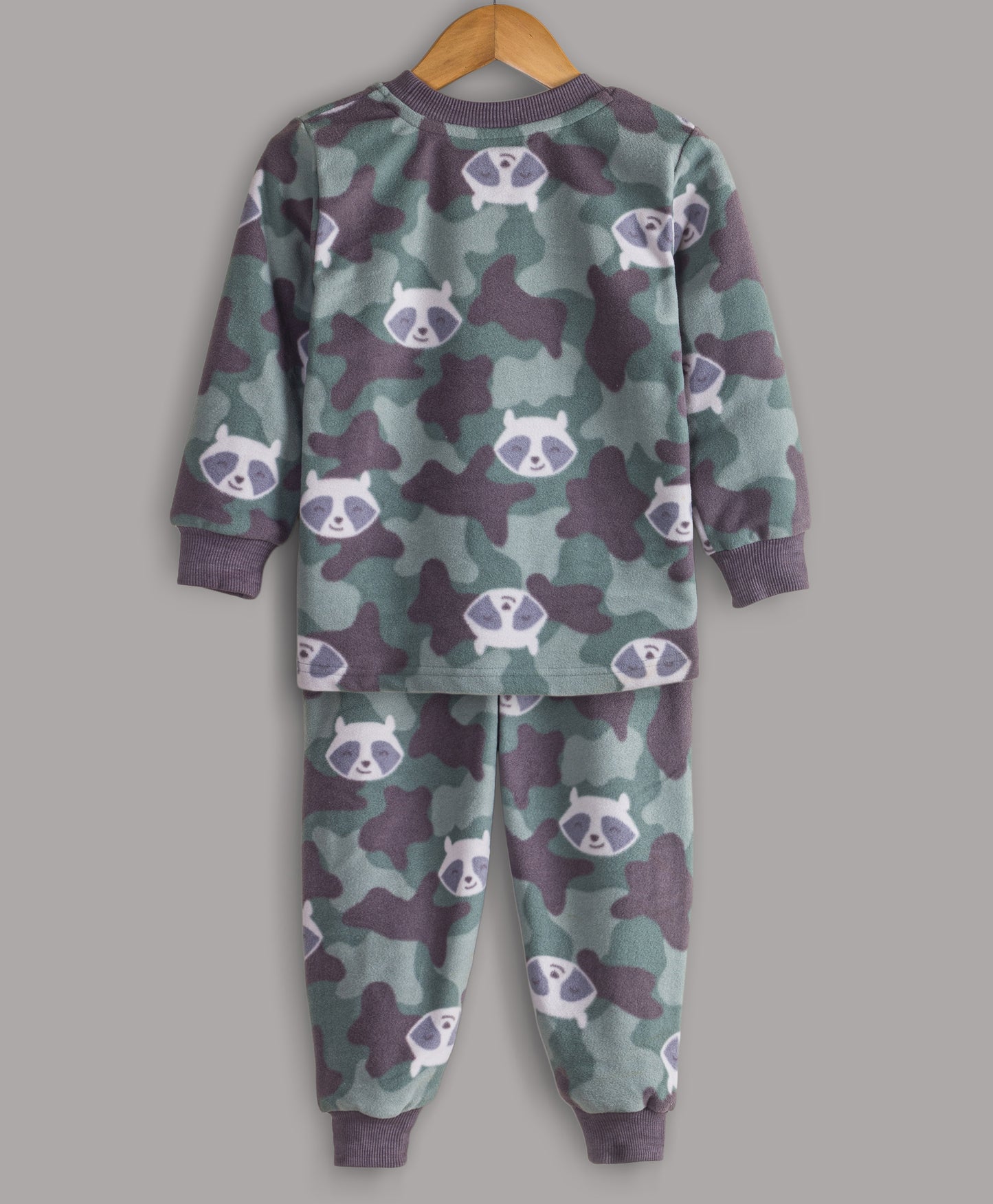 CAMOUFLAGE PANDA PRINT POLAR FLEECE TRACKSUIT