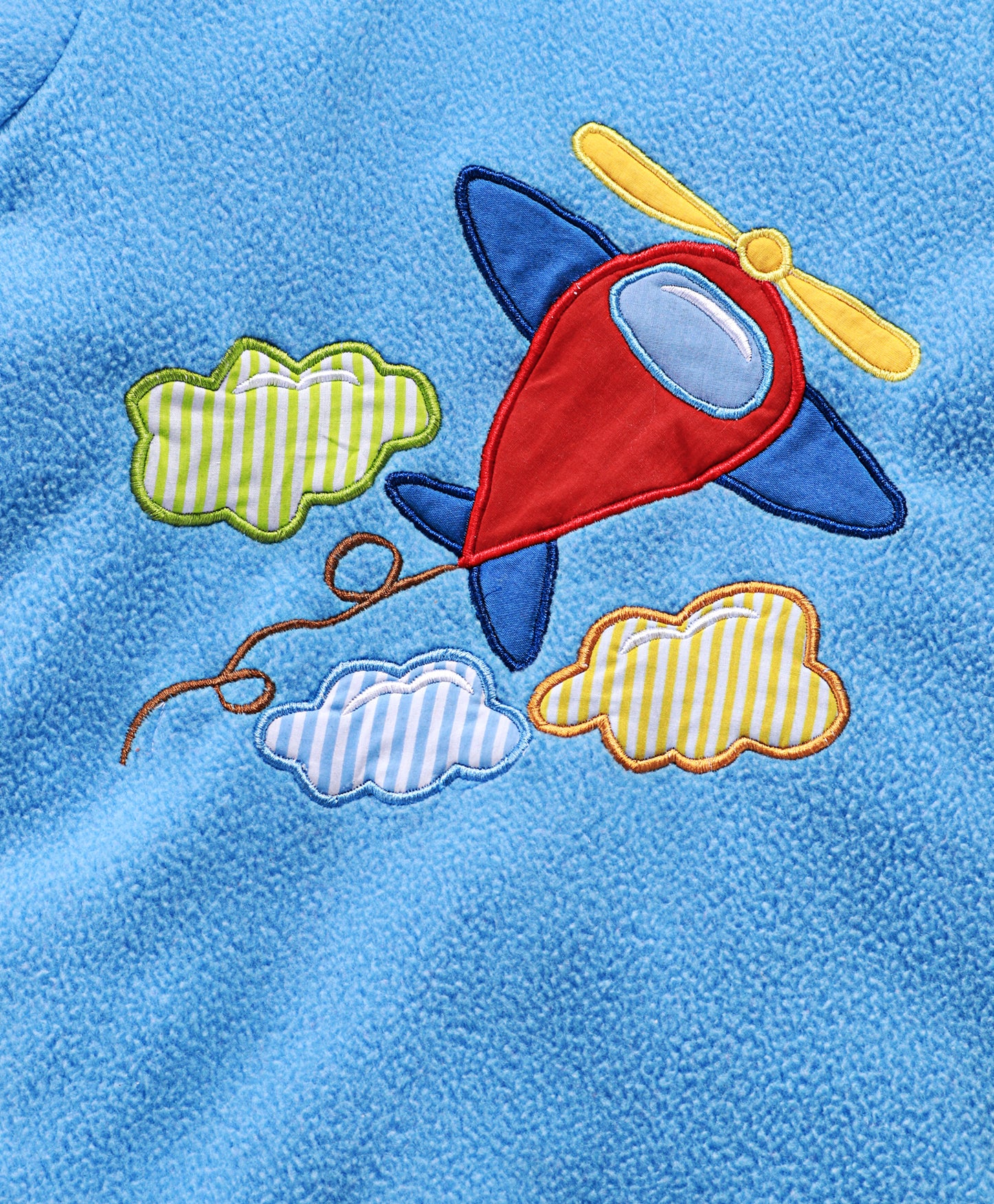 Aeroplane Patchwork fleece set