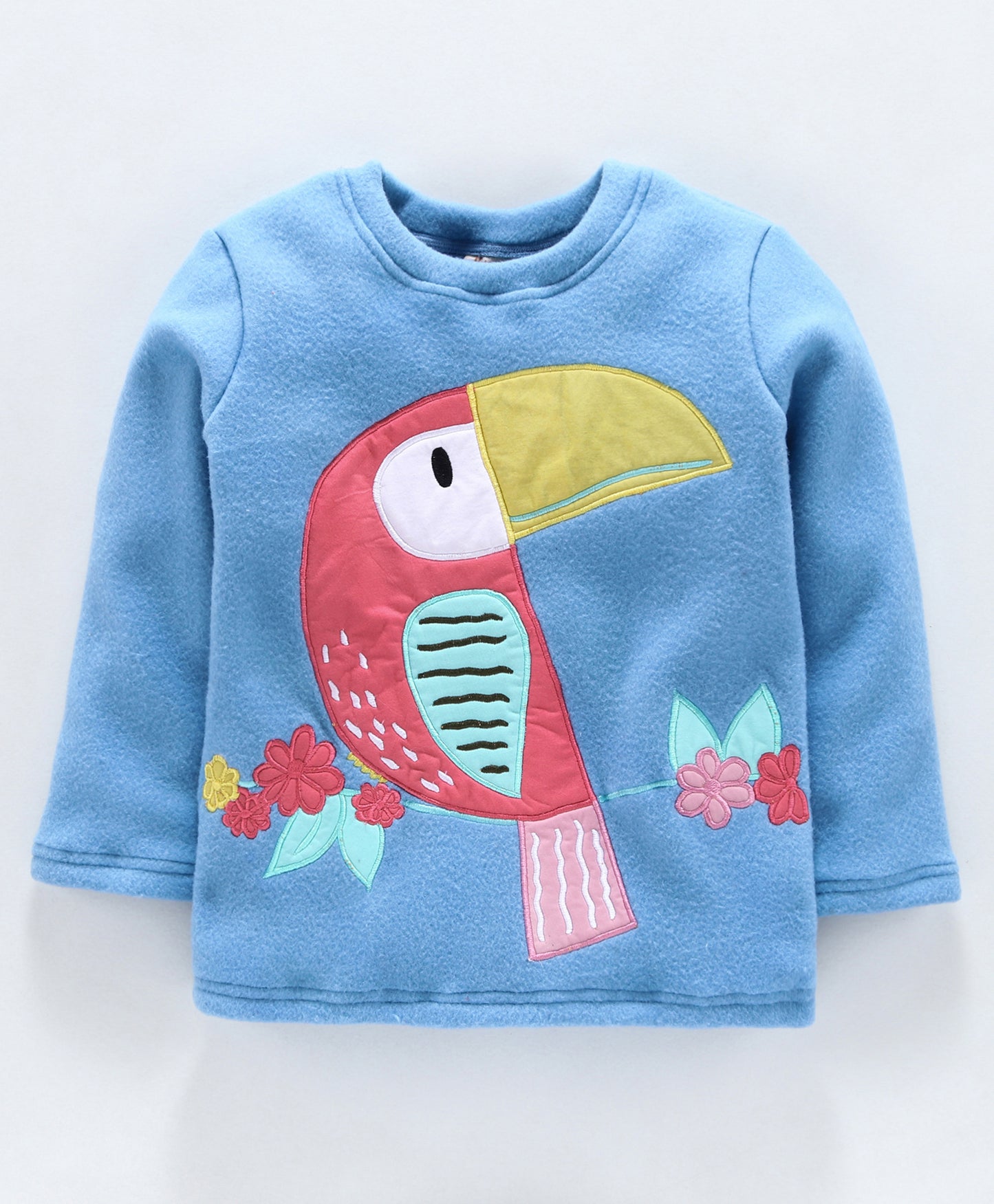 Toucan bird patchwork fleece set