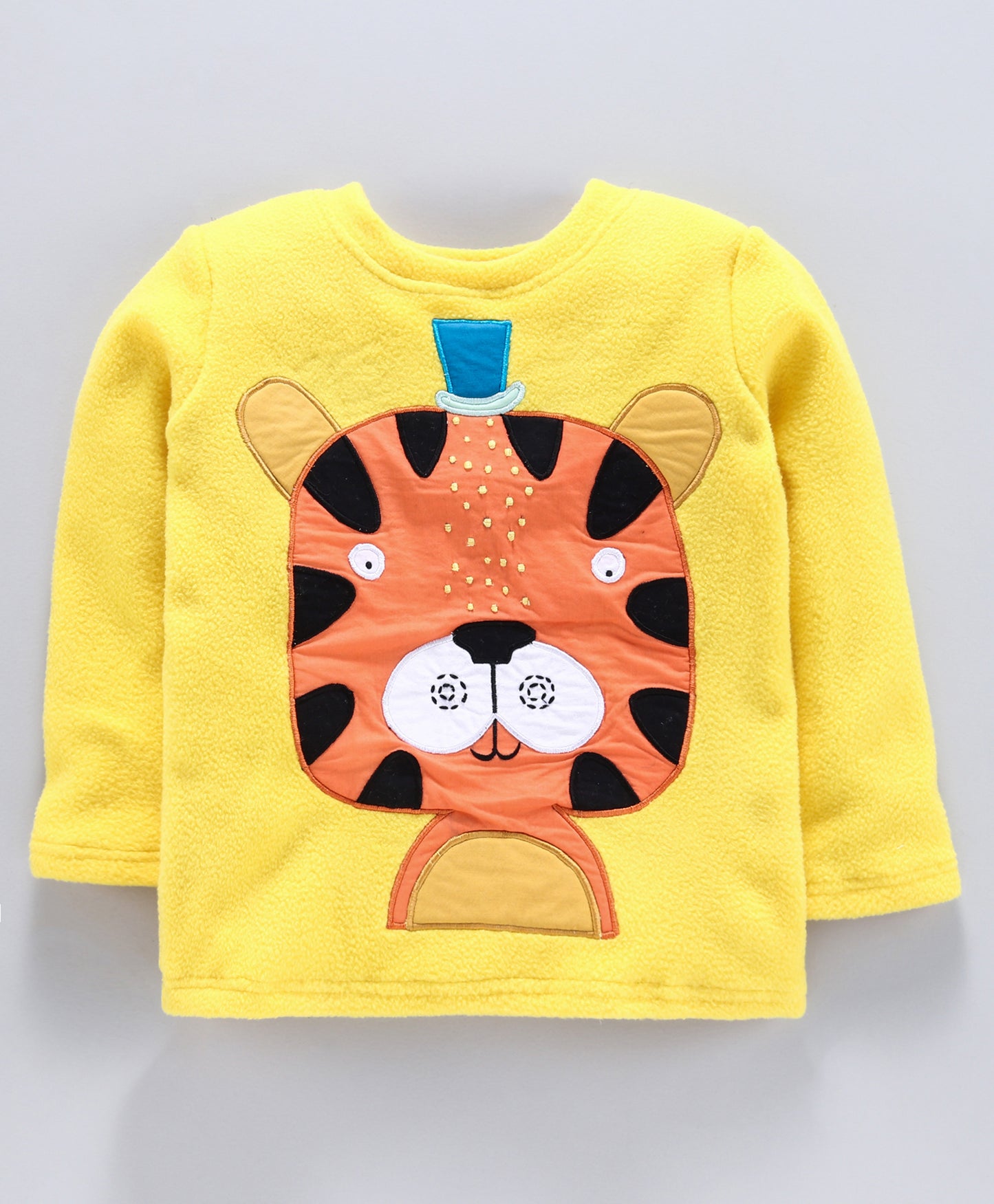 Tiger Face patchwork fleece set