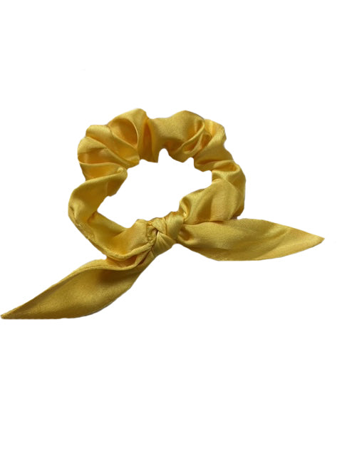 YELLOW GOLD SCRUNCHIE