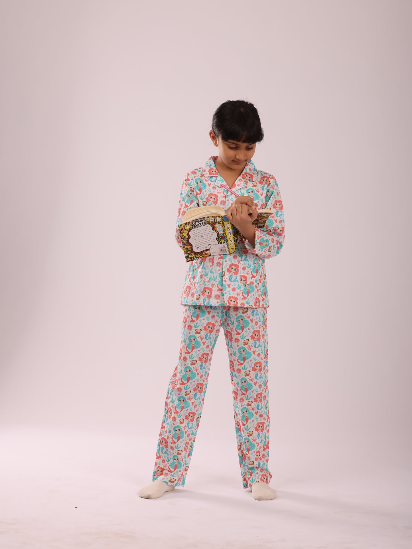 MERMAID PRINT NIGHT SUIT