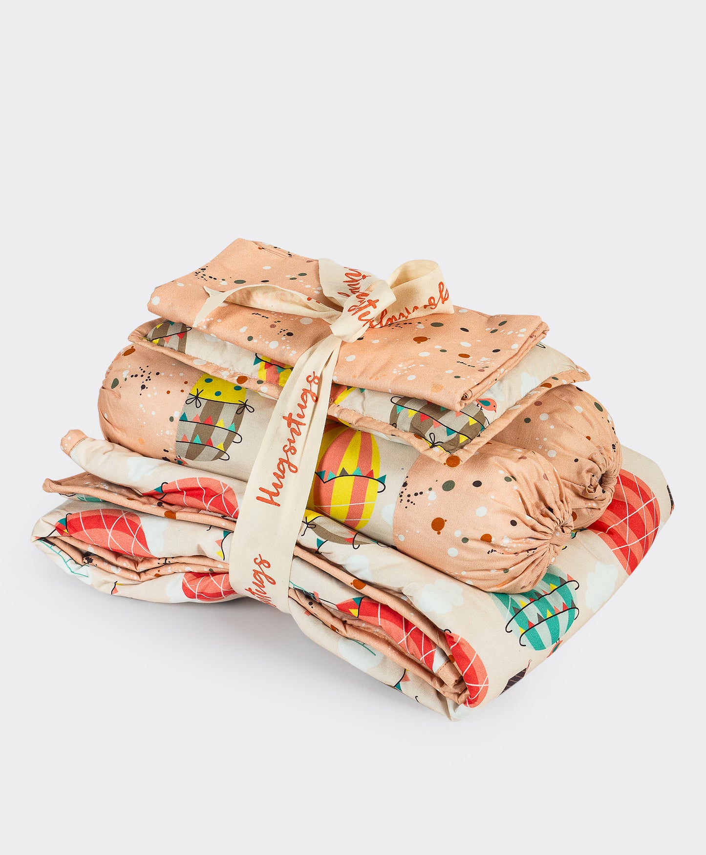 HOT AIR BALLOON PRINT COT SET