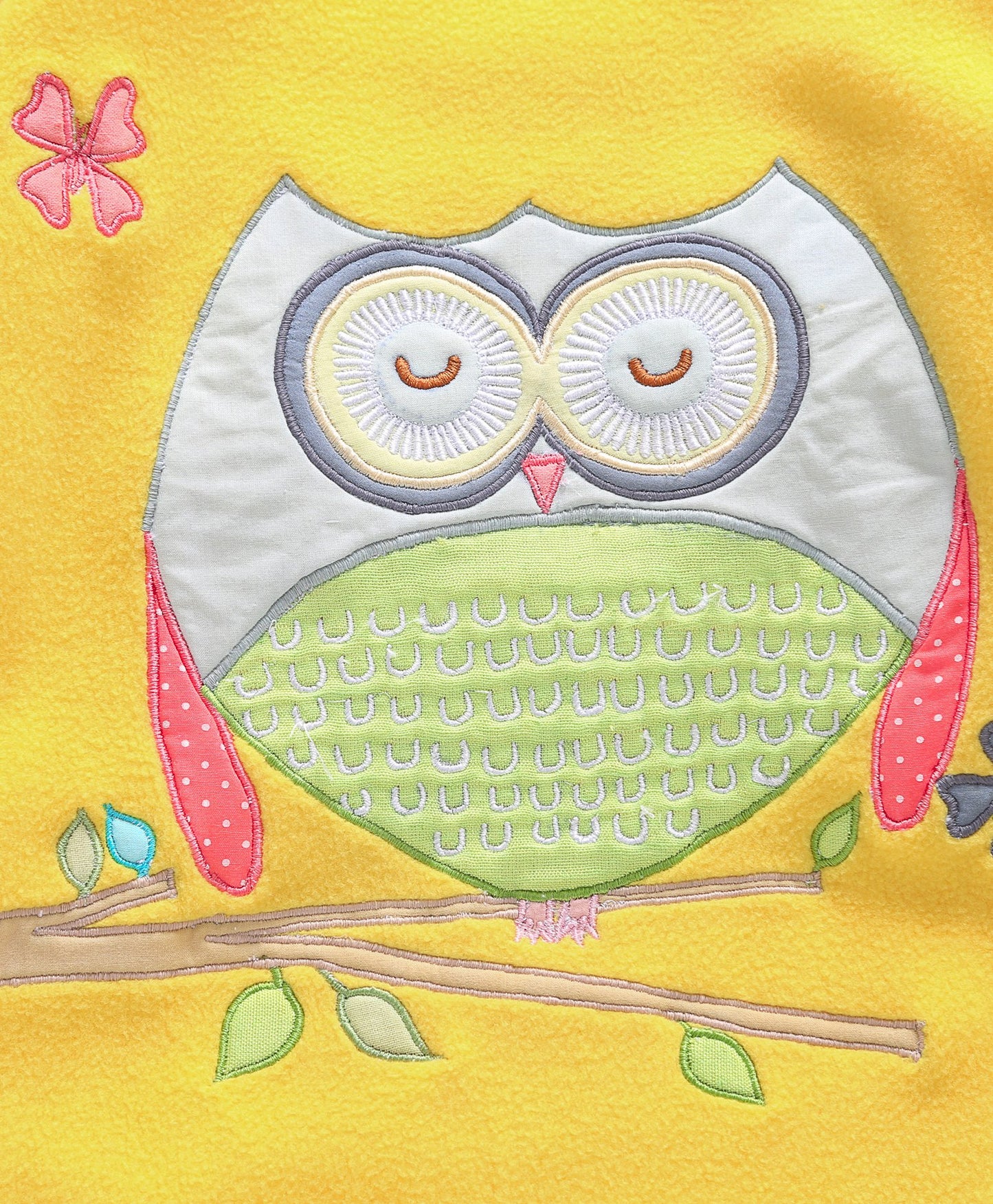 Owl Patchwork Fleece set in
