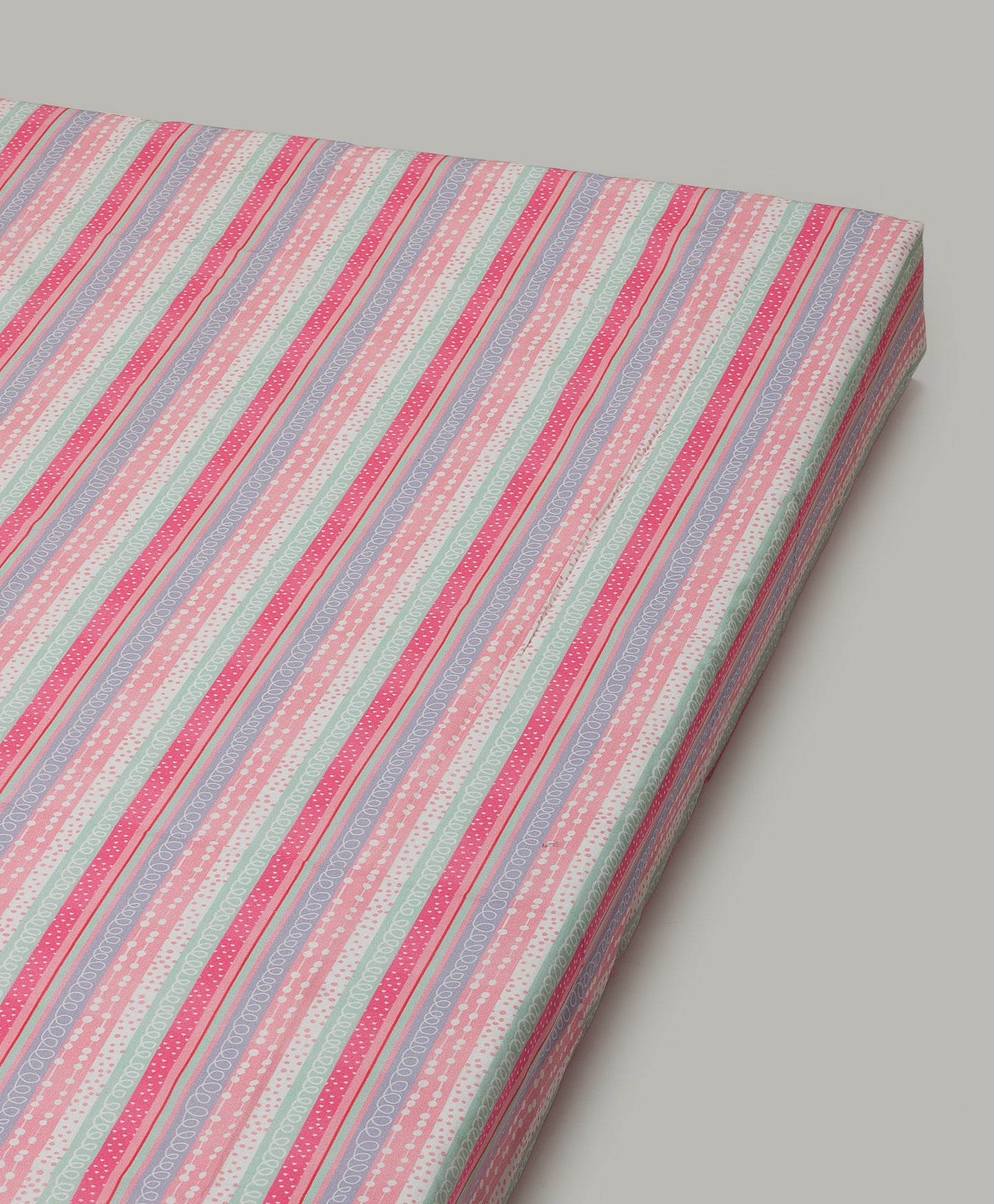 BABY PINK SNAIL PRINT COT SET