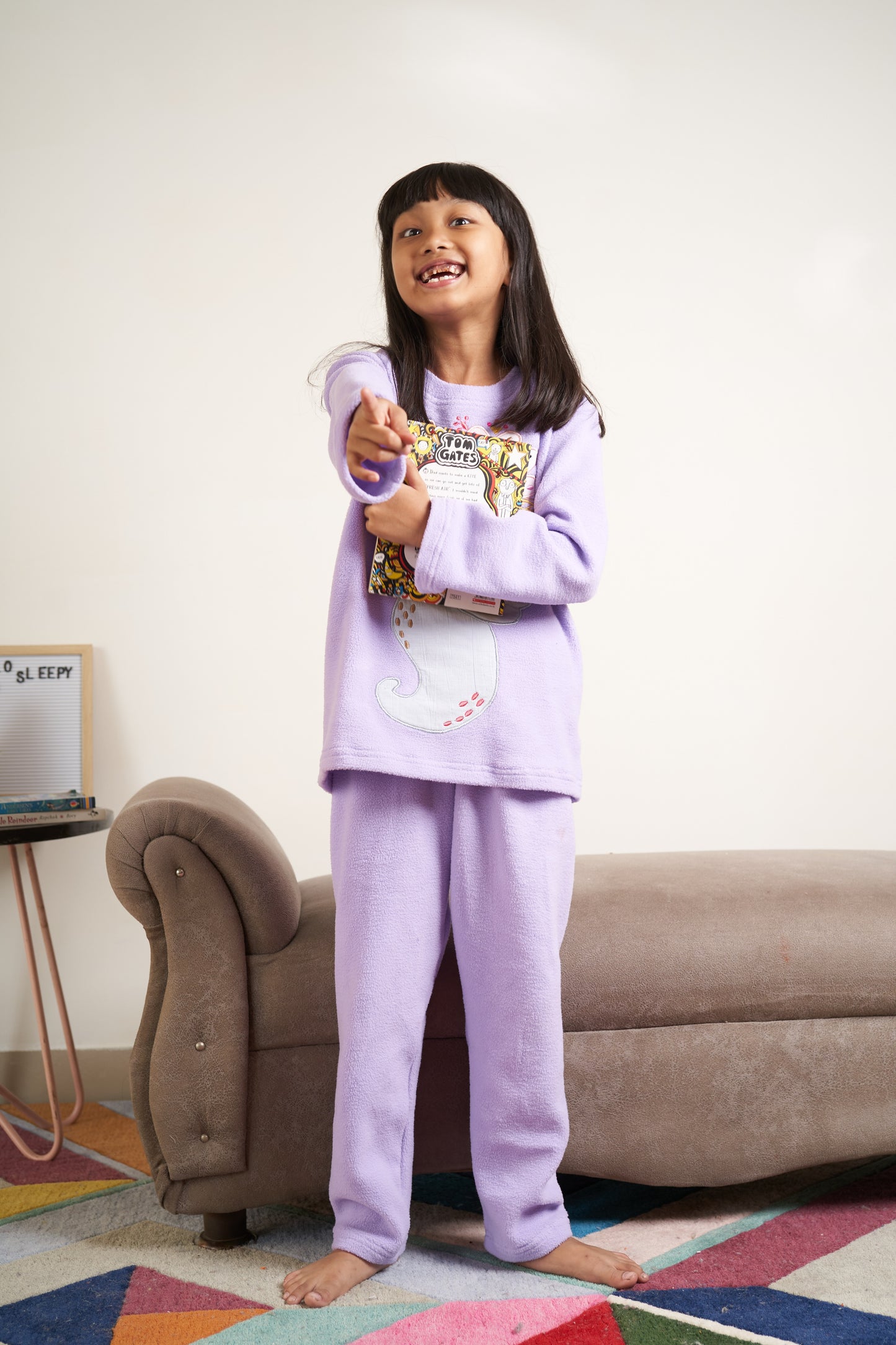 Seahorse patchwork fleece set