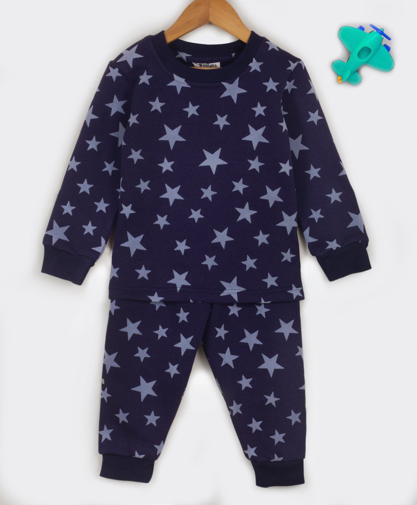 Navy star print tracksuit
