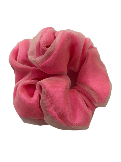 PINK SILK SCRUNCHIE