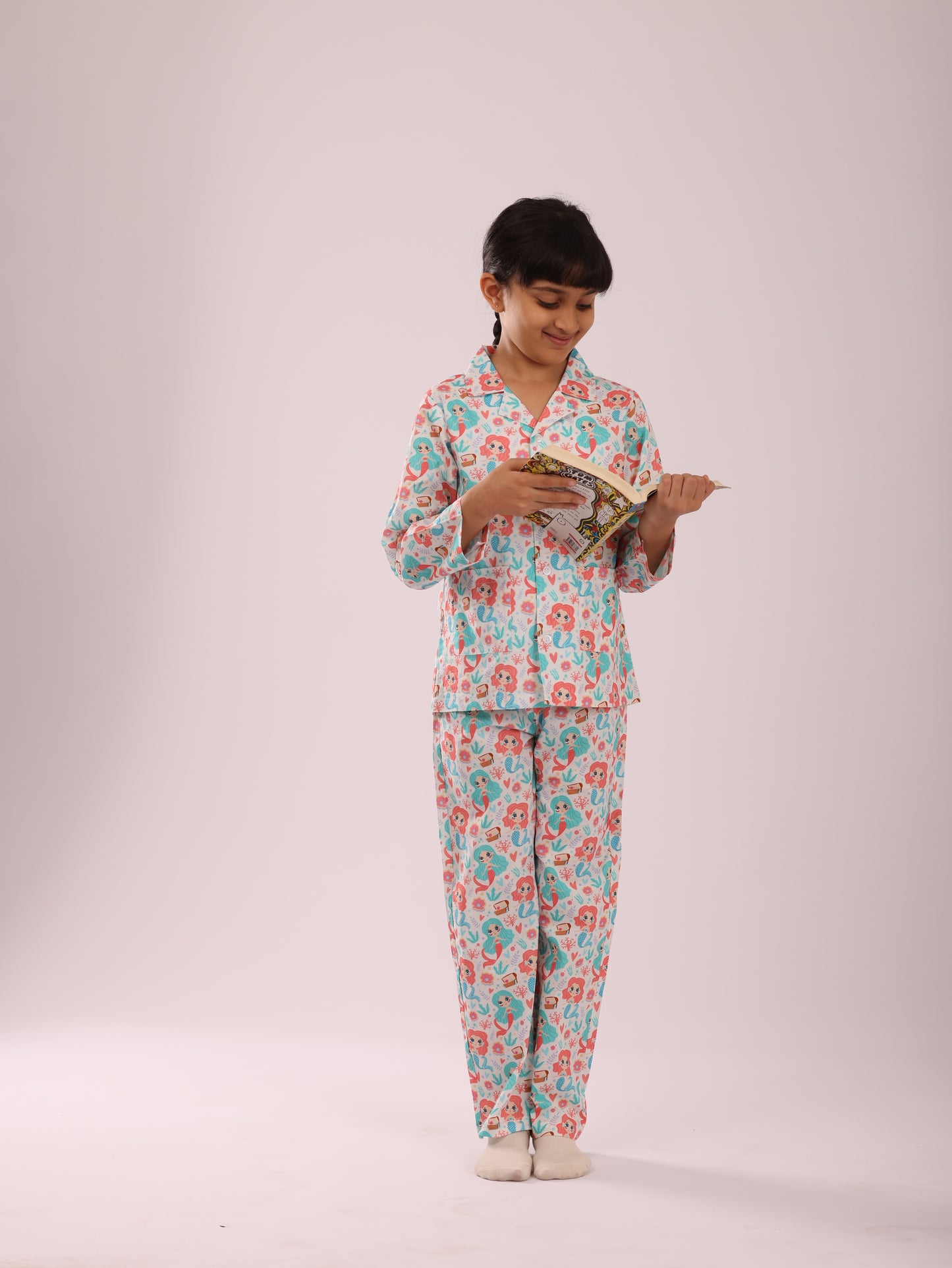 MERMAID PRINT NIGHT SUIT