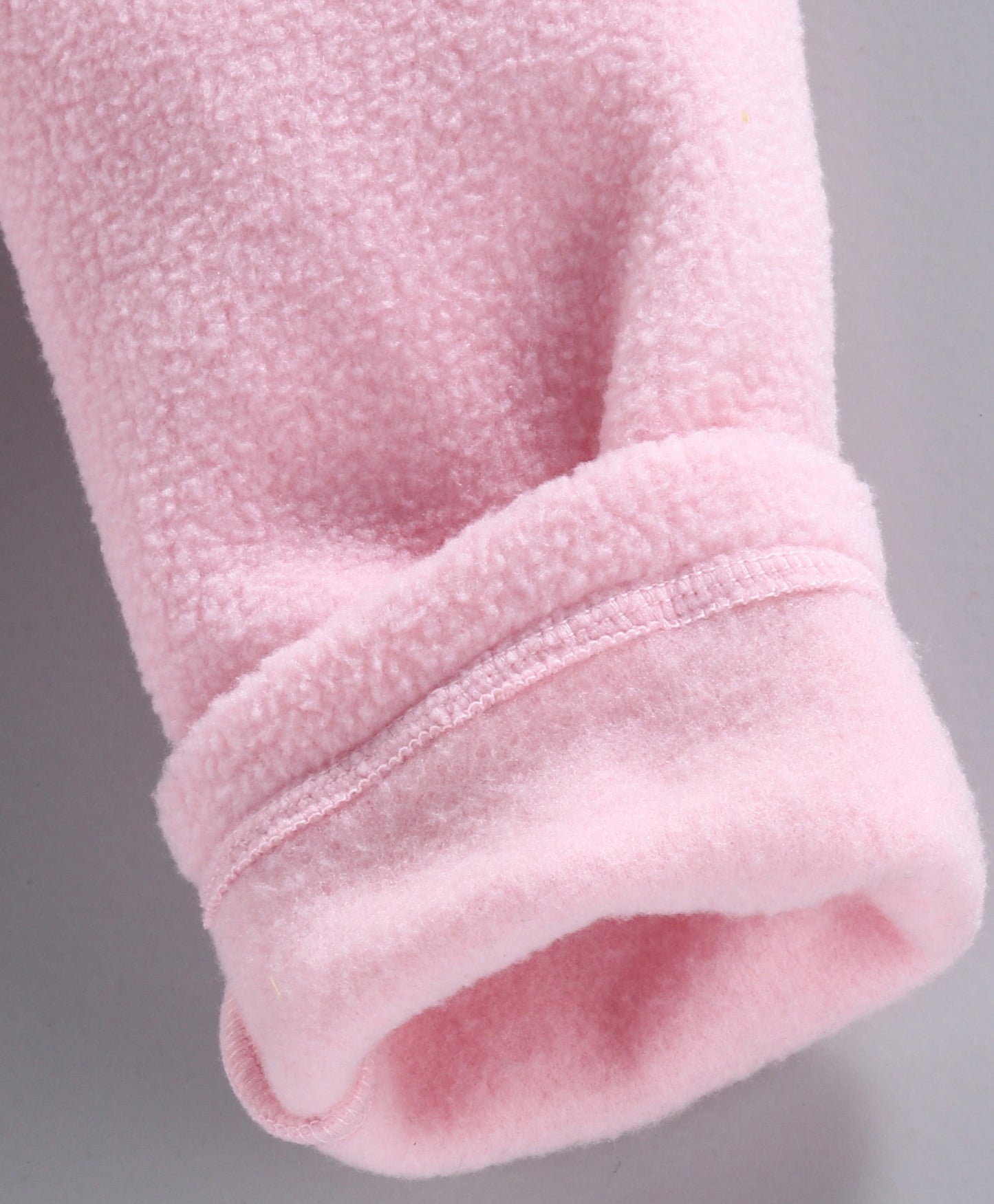 Soft Pink Cat face patchwork fleece set