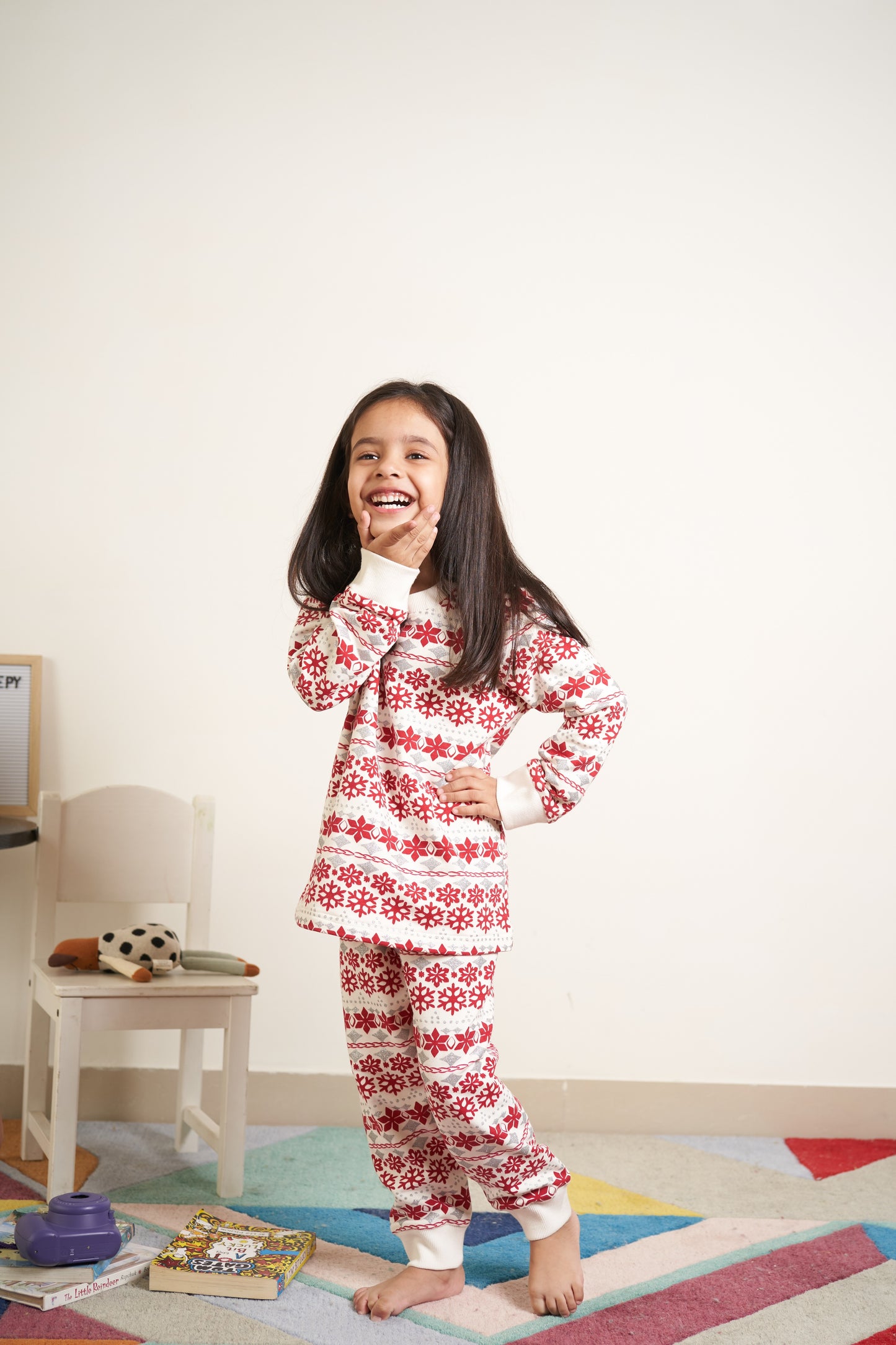 Snowflake all over print tracksuit