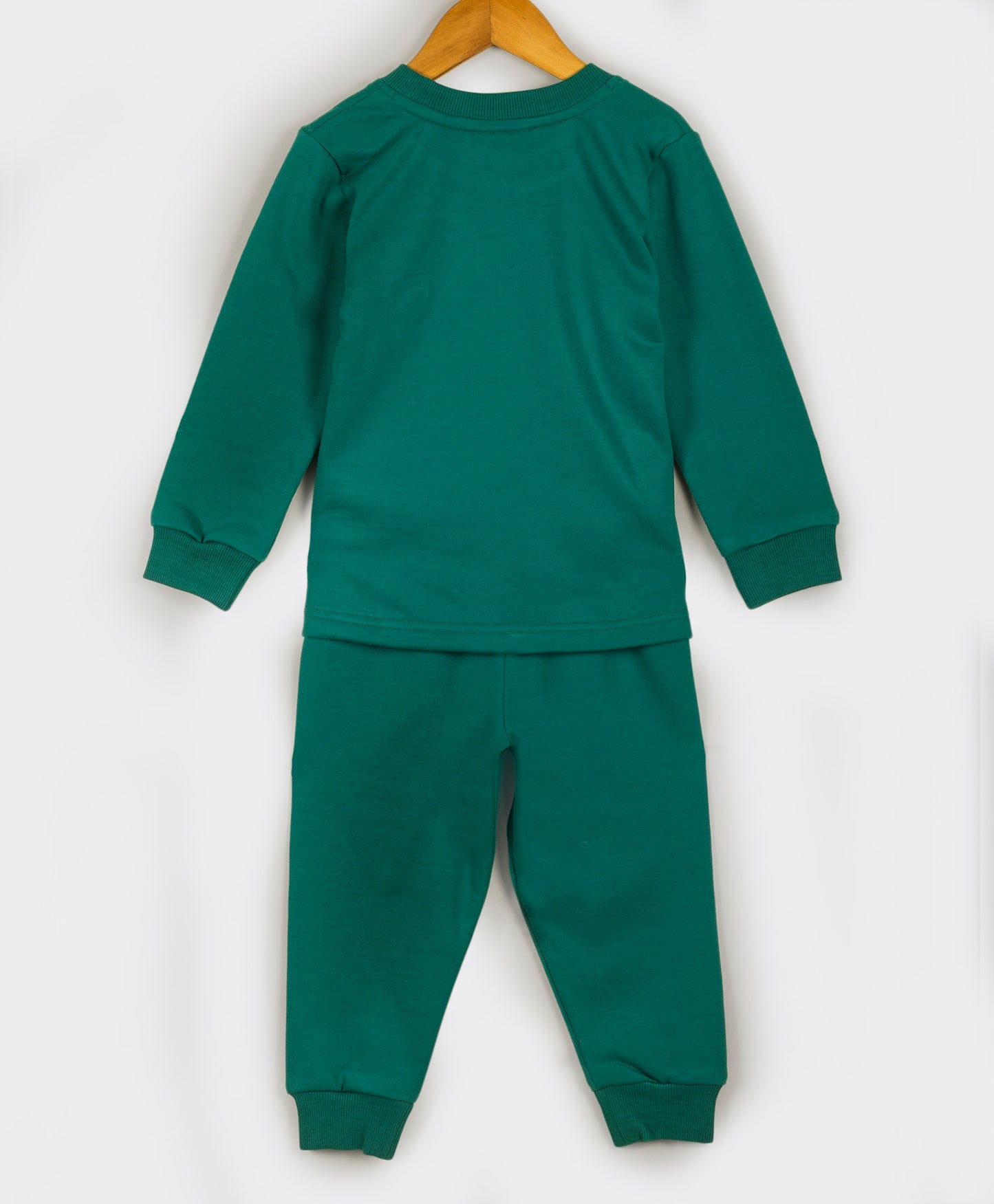 Green tracksuit with Dino embroidery