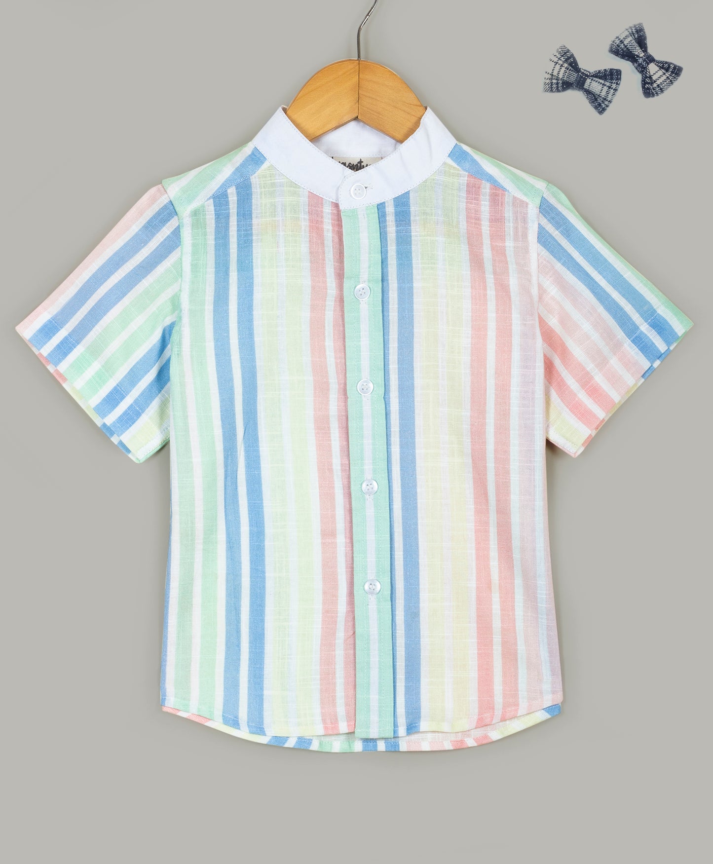 Multi stripe Linen cotton shirt