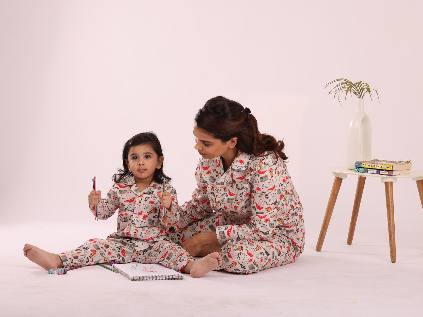 PIRATE PRINT MOM NIGHTSUIT