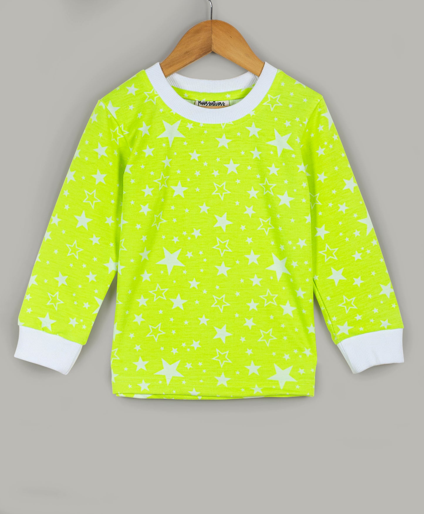 Neon star print tracksuit