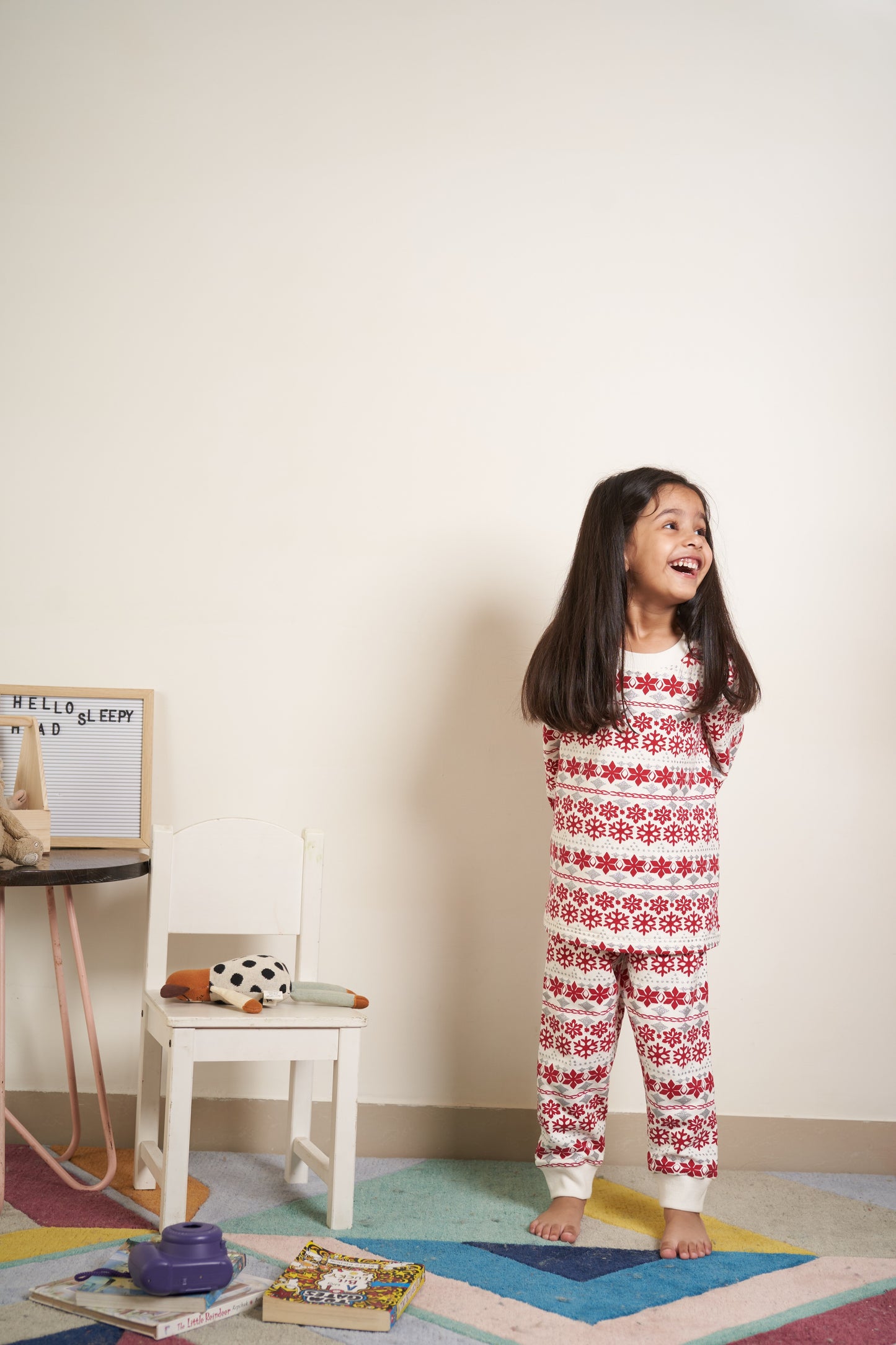 Snowflake all over print tracksuit
