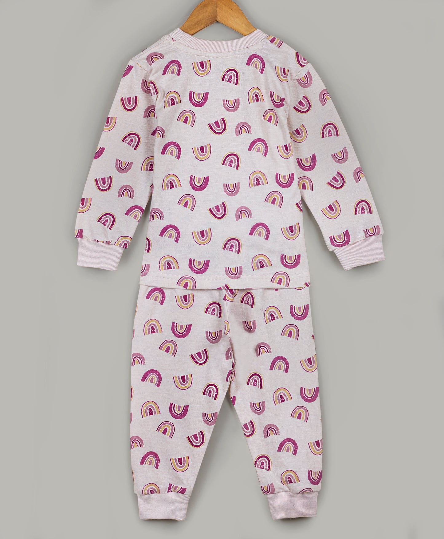 Rainbow print tracksuit