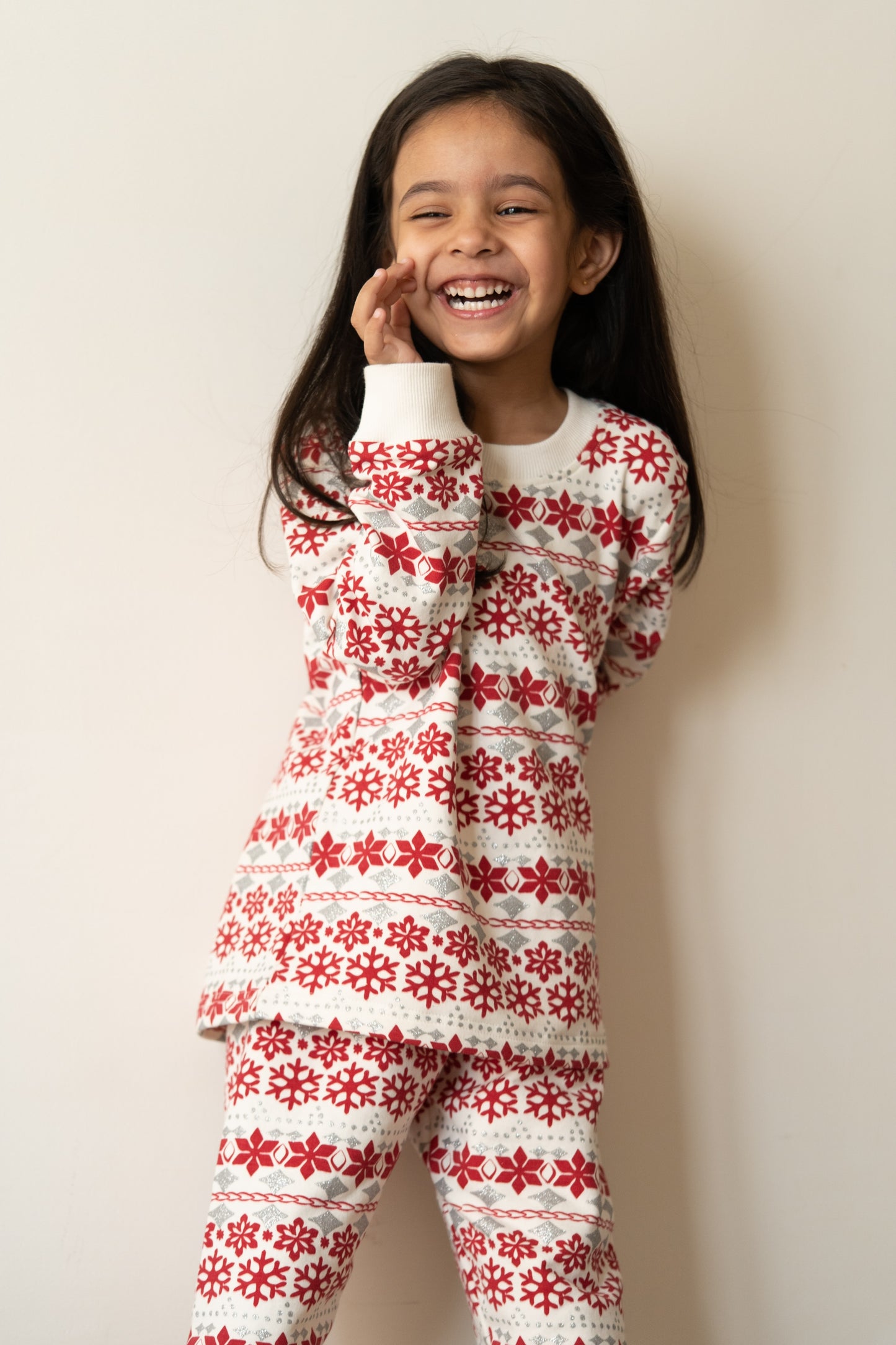 Snowflake all over print tracksuit