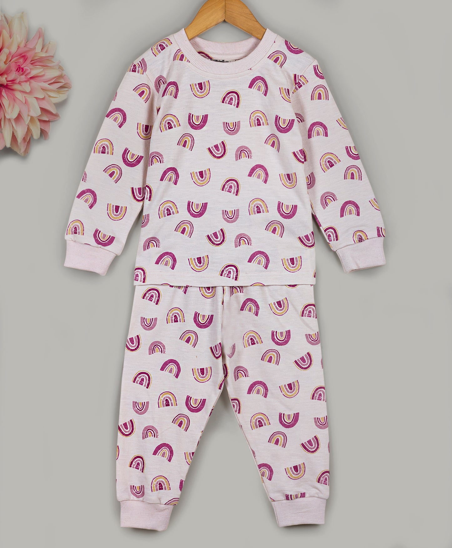 Rainbow print tracksuit