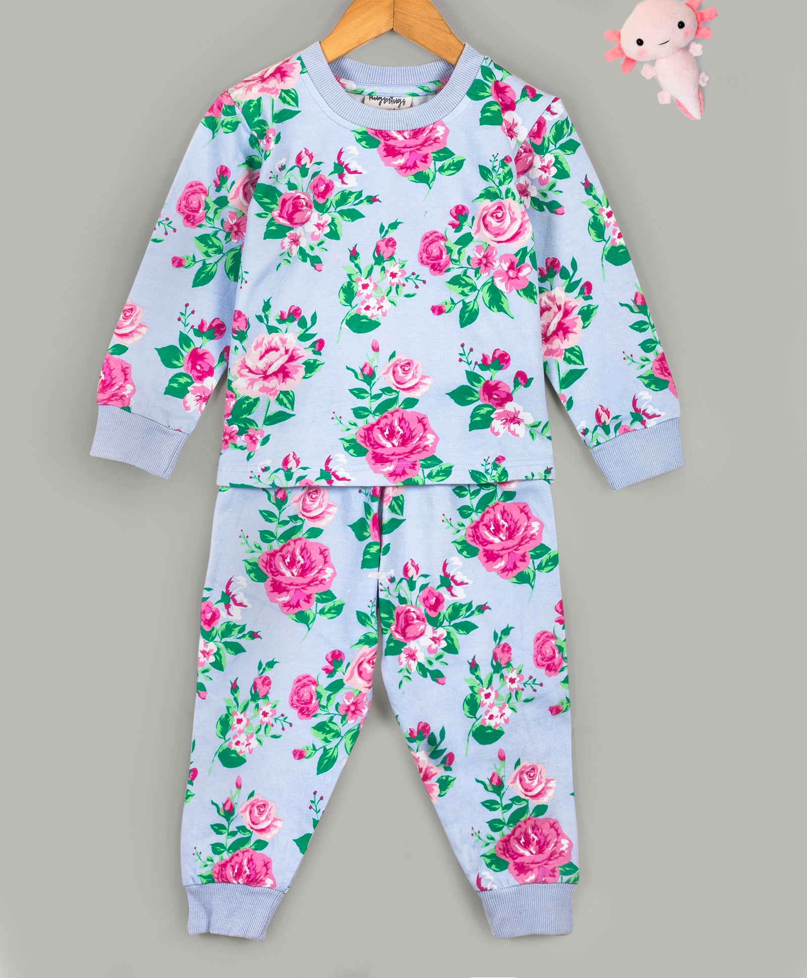 Floral jogging online suit