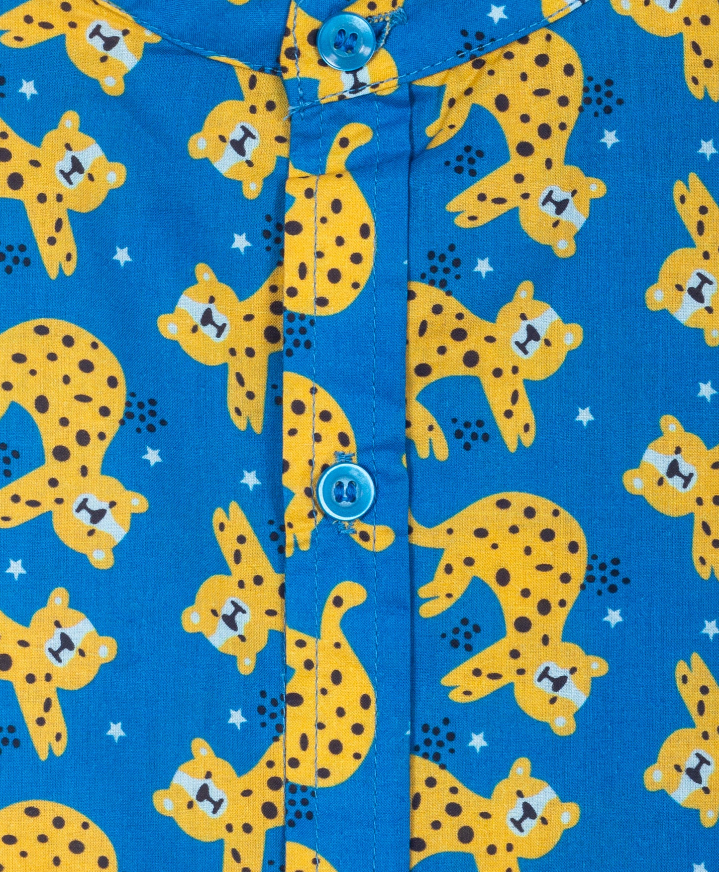 Royal Blue Leopard print shirt