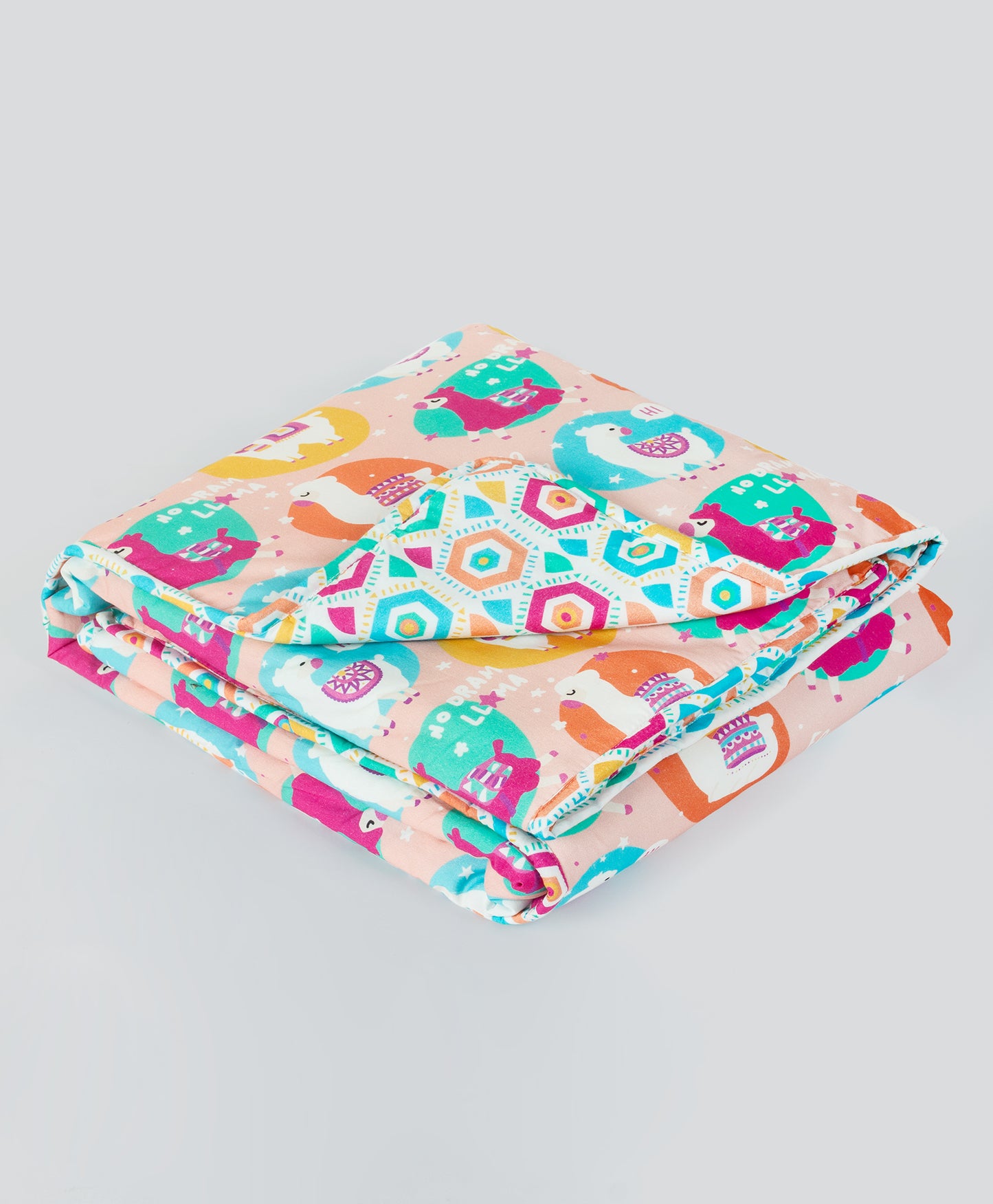 llama print cot set with multi geometric print side print