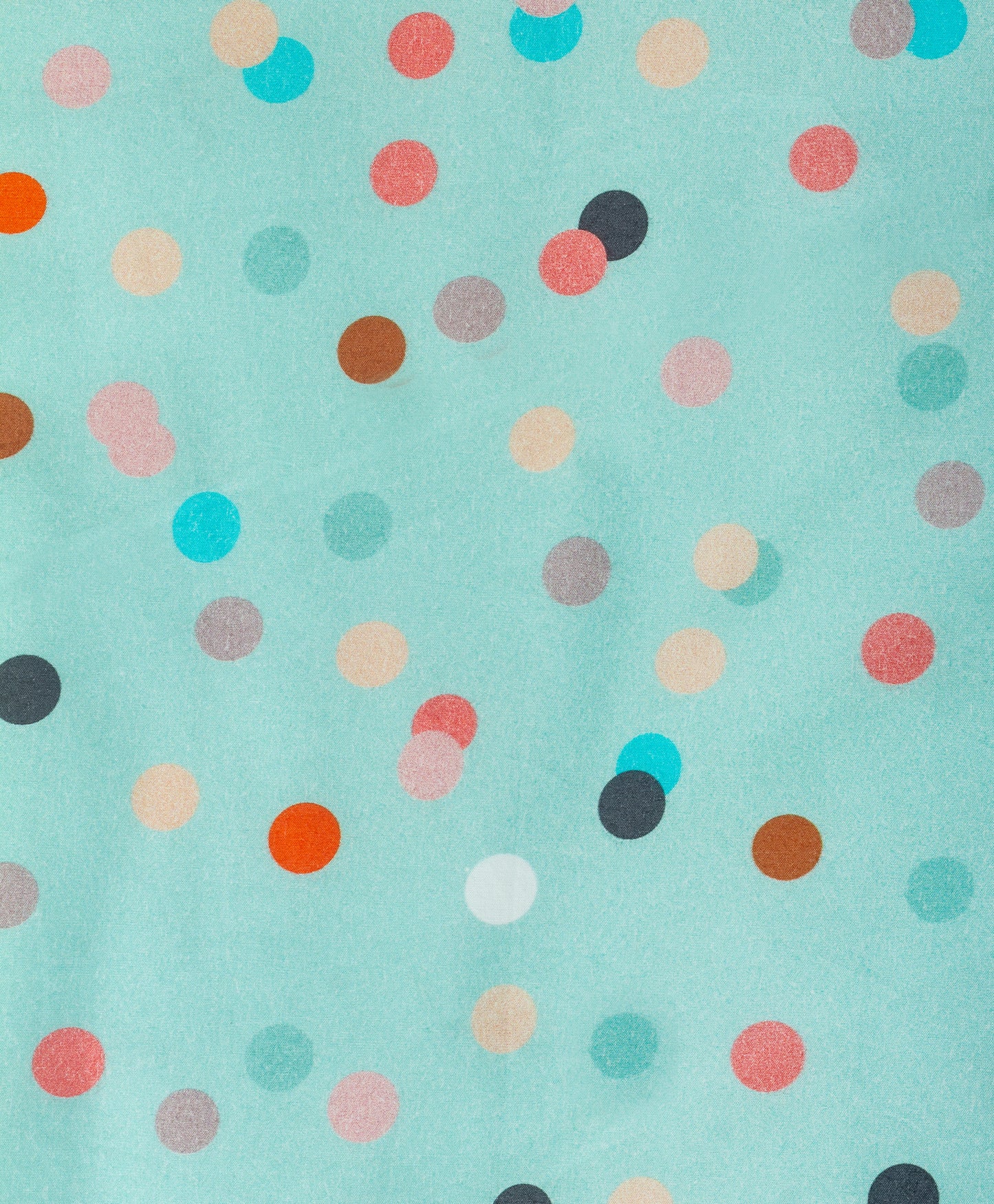 aqua multi dot print cot sheet