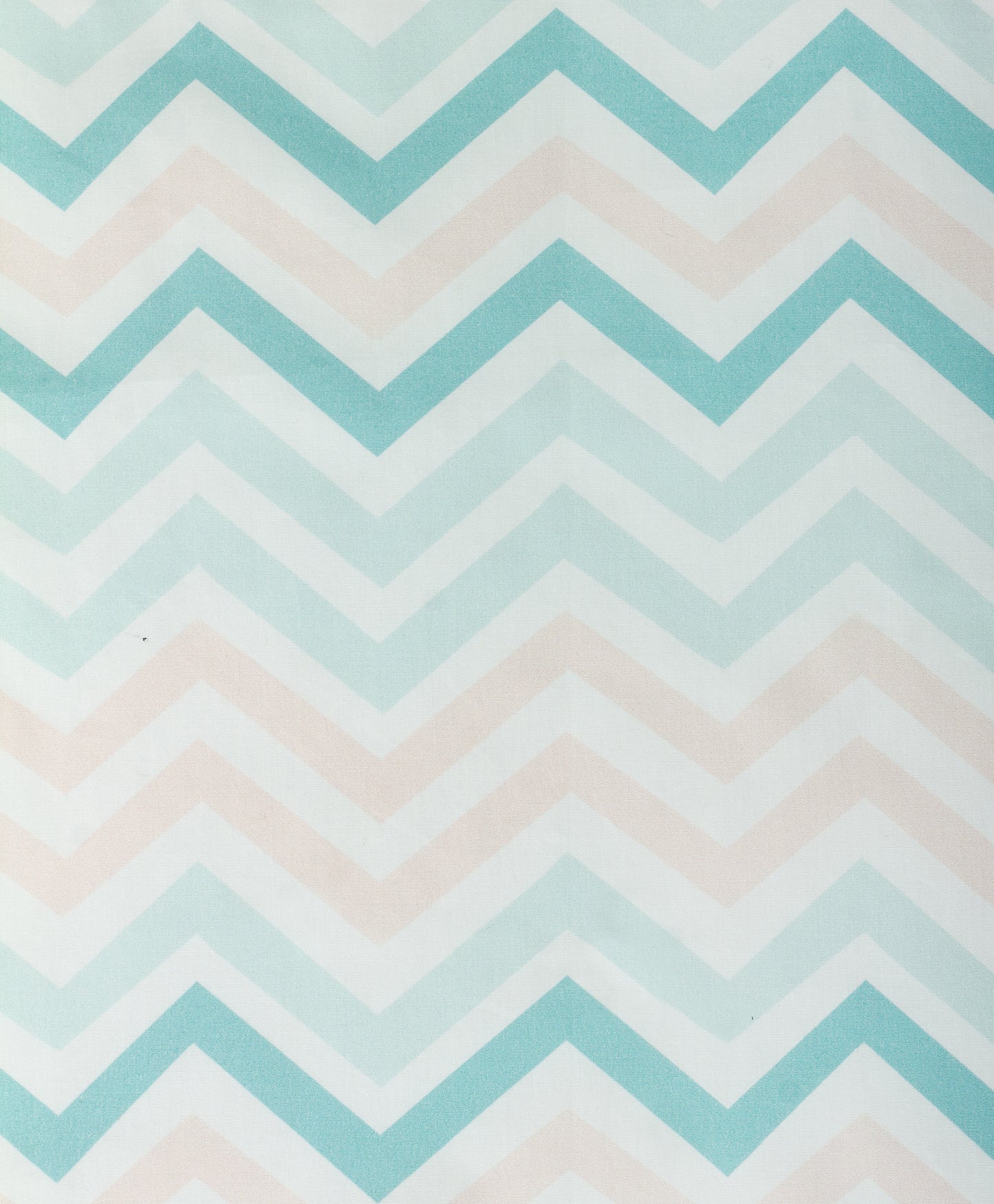 blue chevron print cot sheet