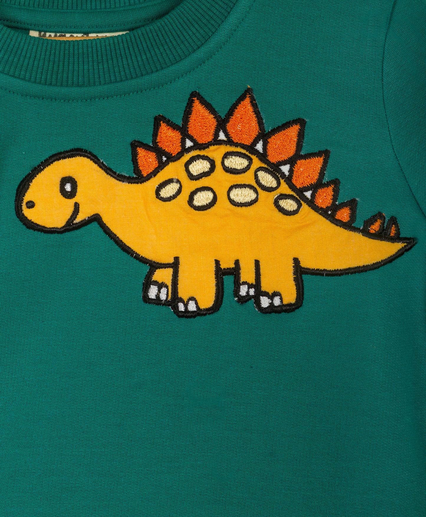 Green tracksuit with Dino embroidery