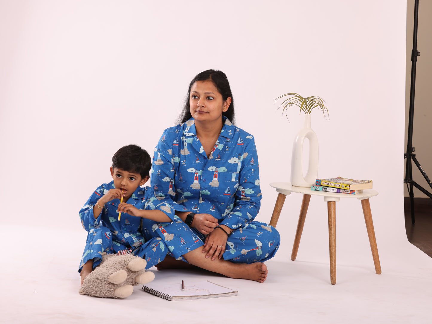 SHIP AND LIGHTHOUSE PRINT NIGHTSUIT