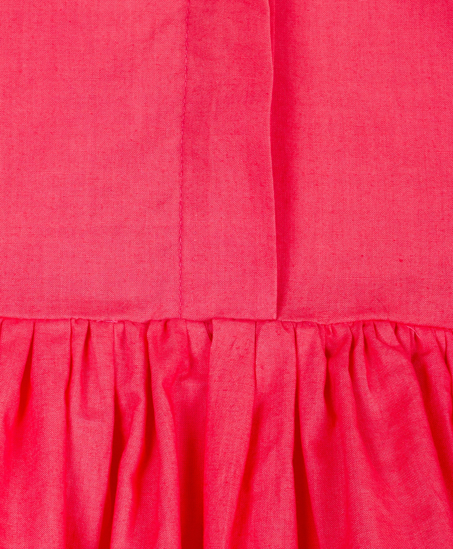 Solid Peplum top with flower shape collar