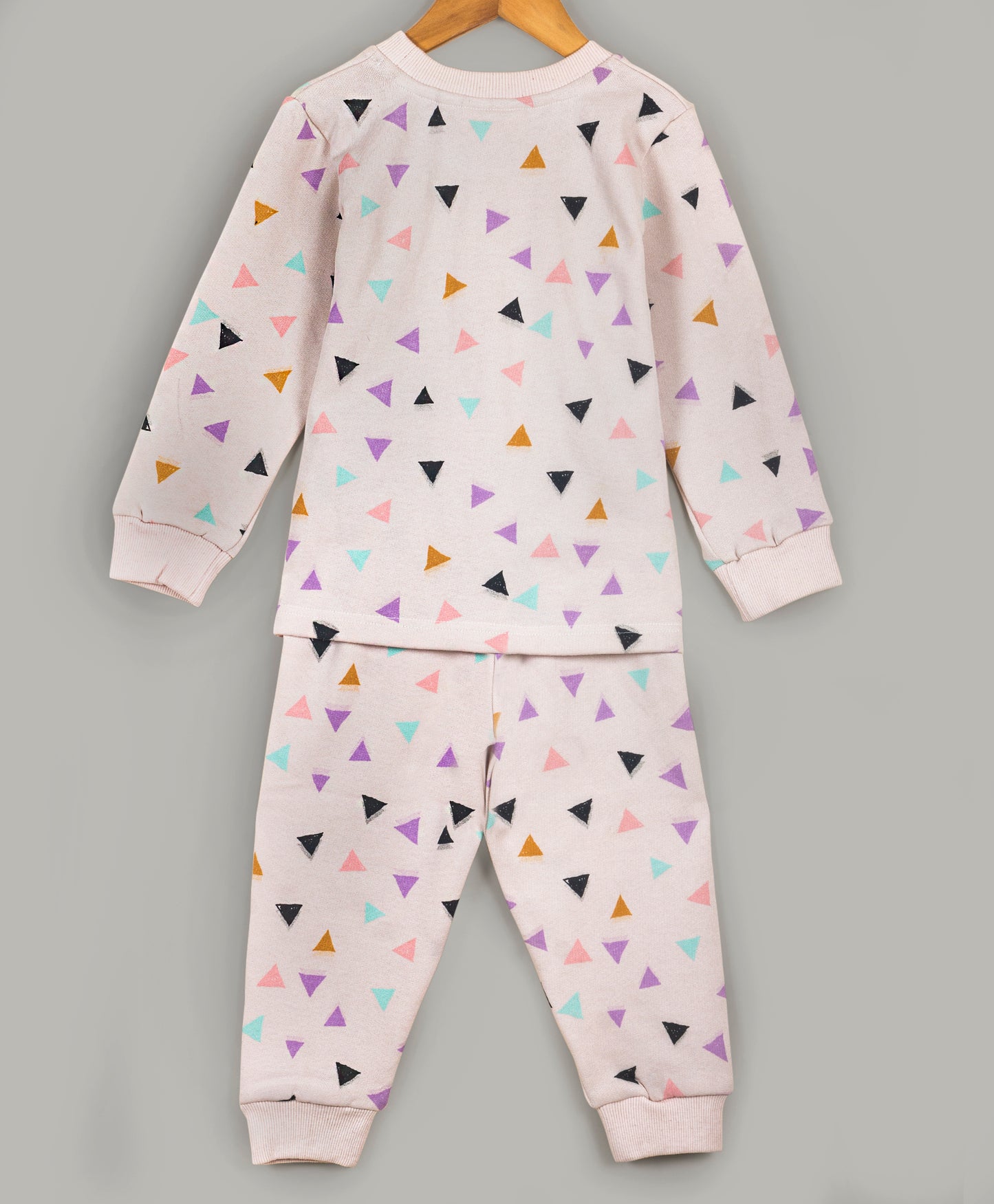 Multi triangle all over print tracksuit