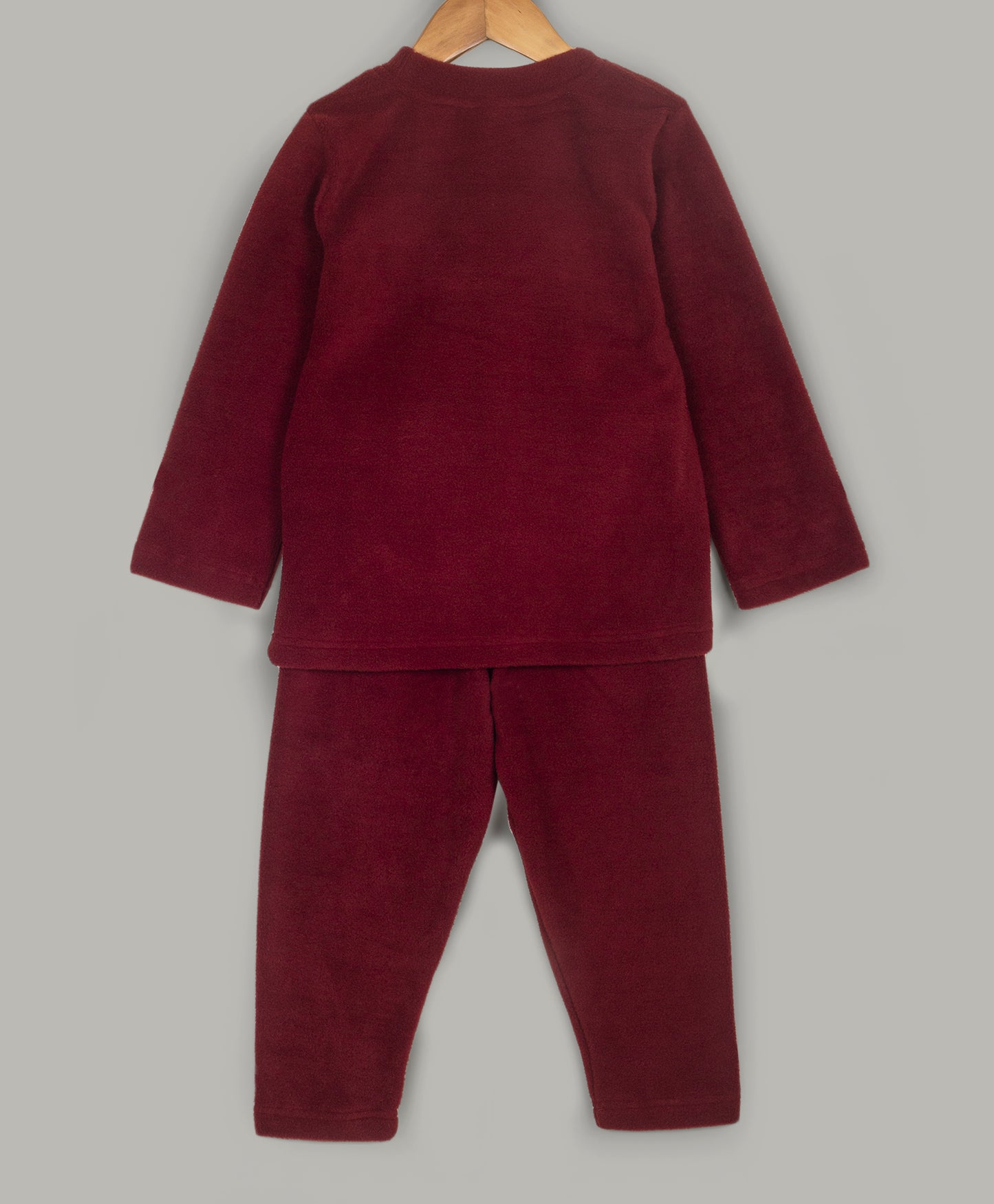 Bear Face patch work fleece set