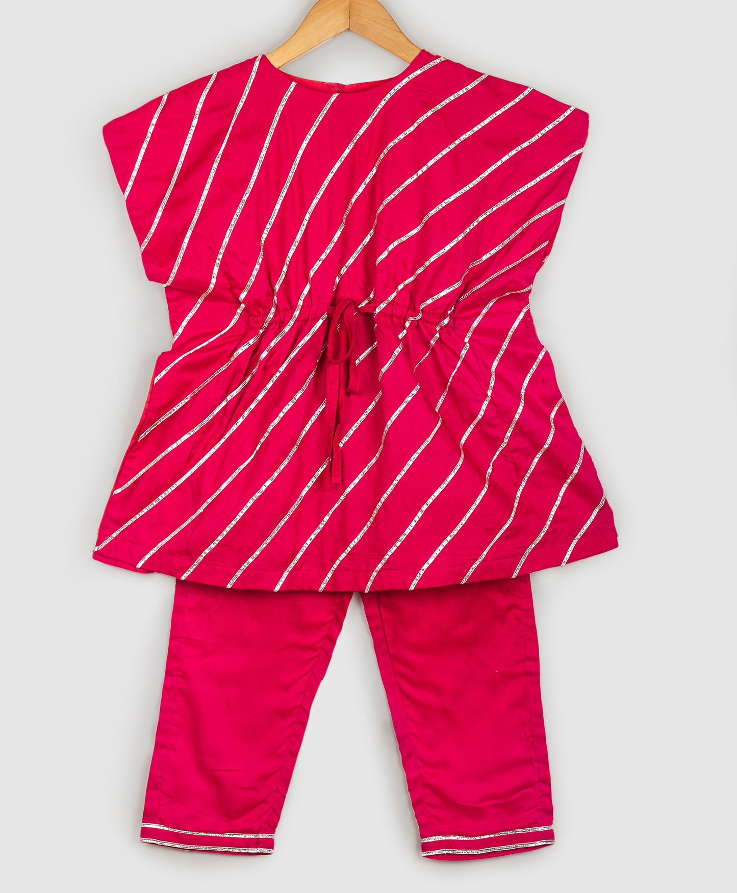 Kaftan Indian wear Kurta with straight pant - PINK