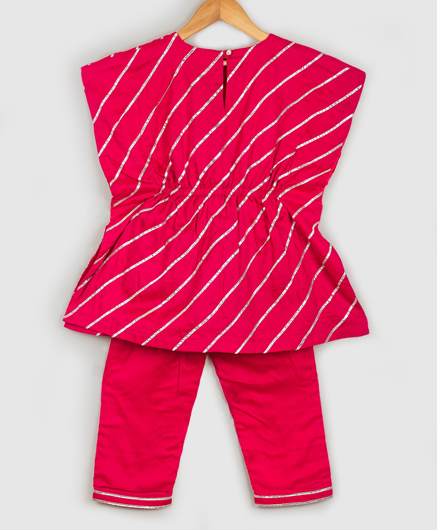 Kaftan Indian wear Kurta with straight pant - PINK