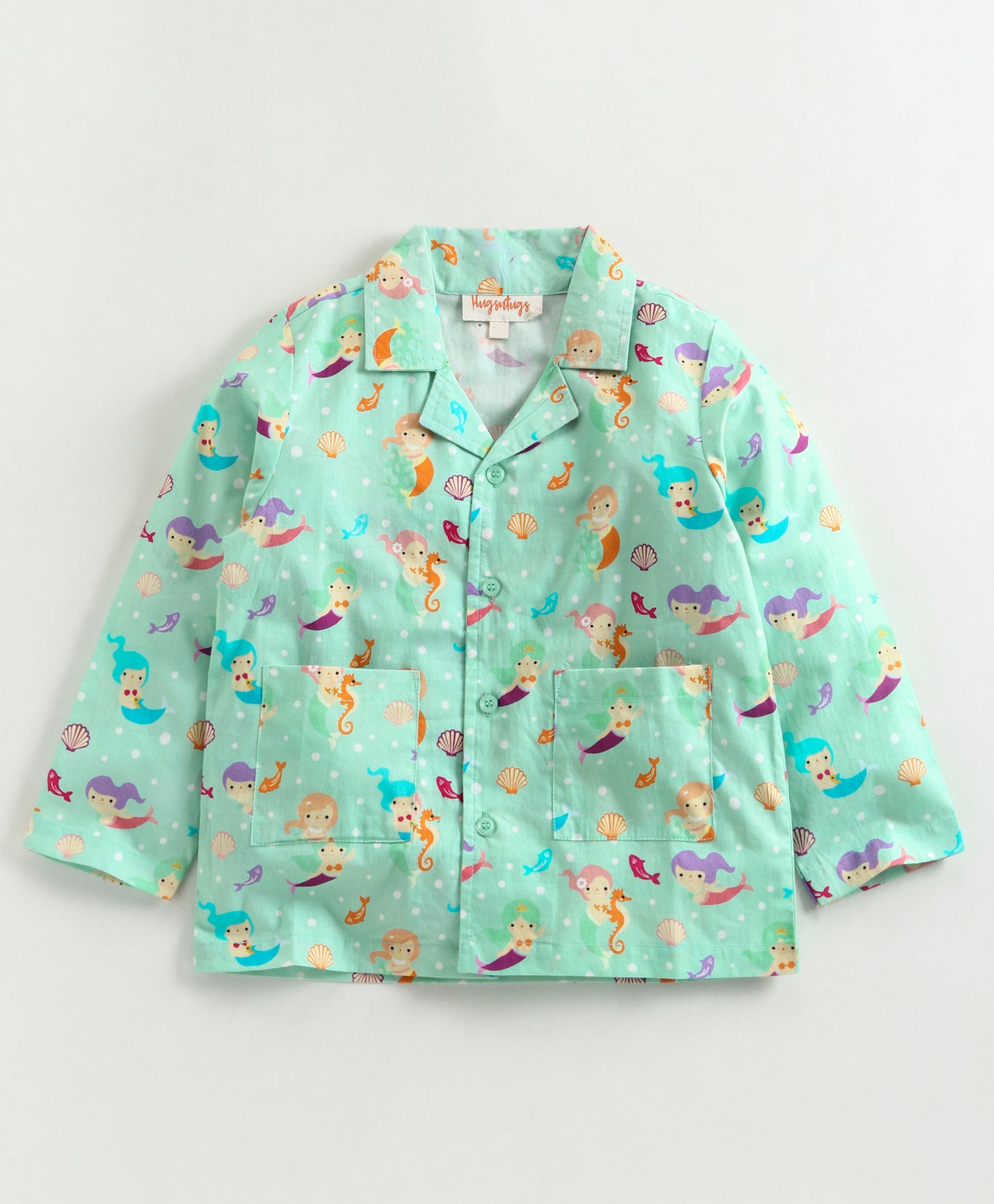 MERMAID AND SEA LIFE PRINT NIGHTSUIT