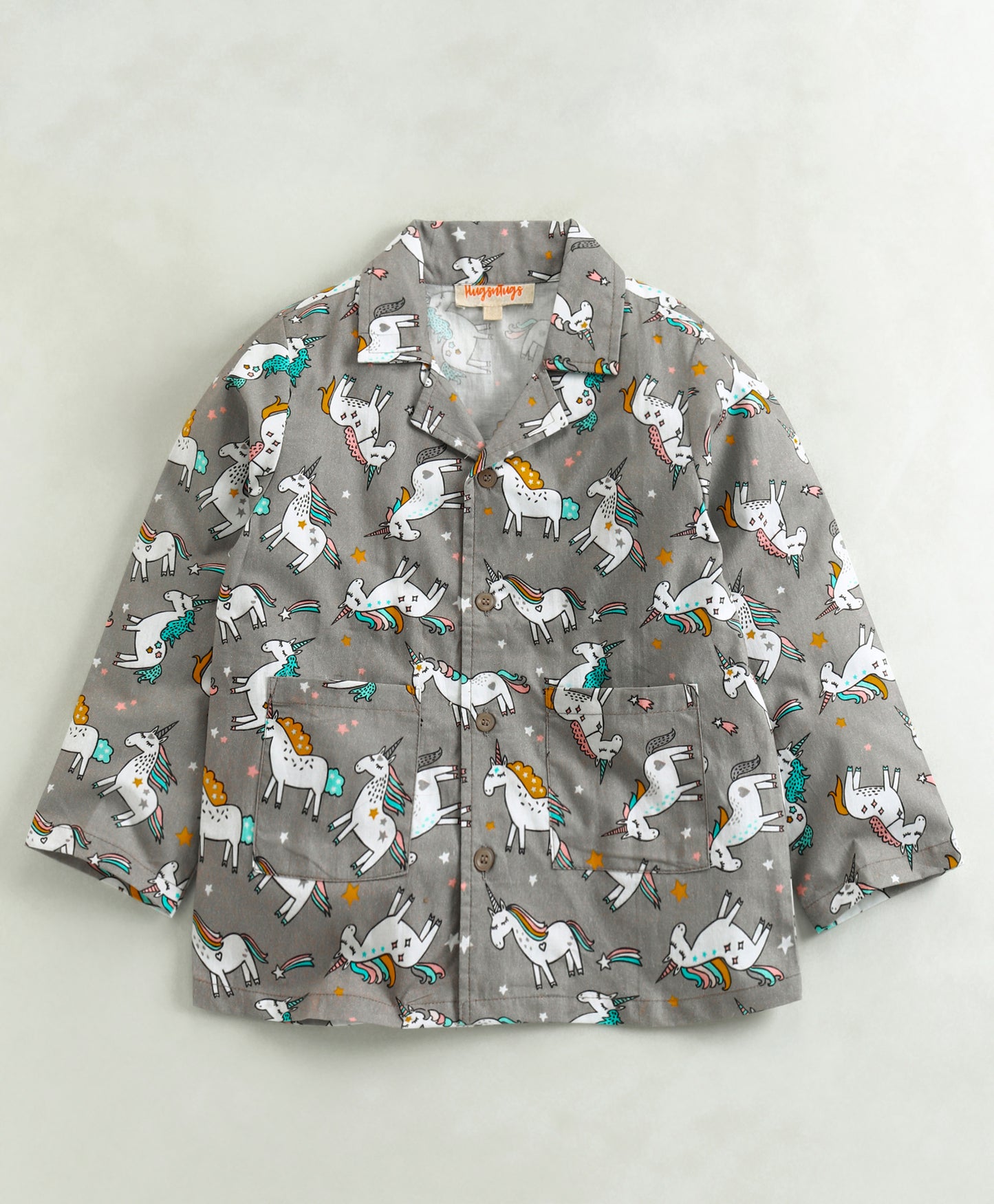 UNICORN AND STARS PRINT NIGHTSUIT