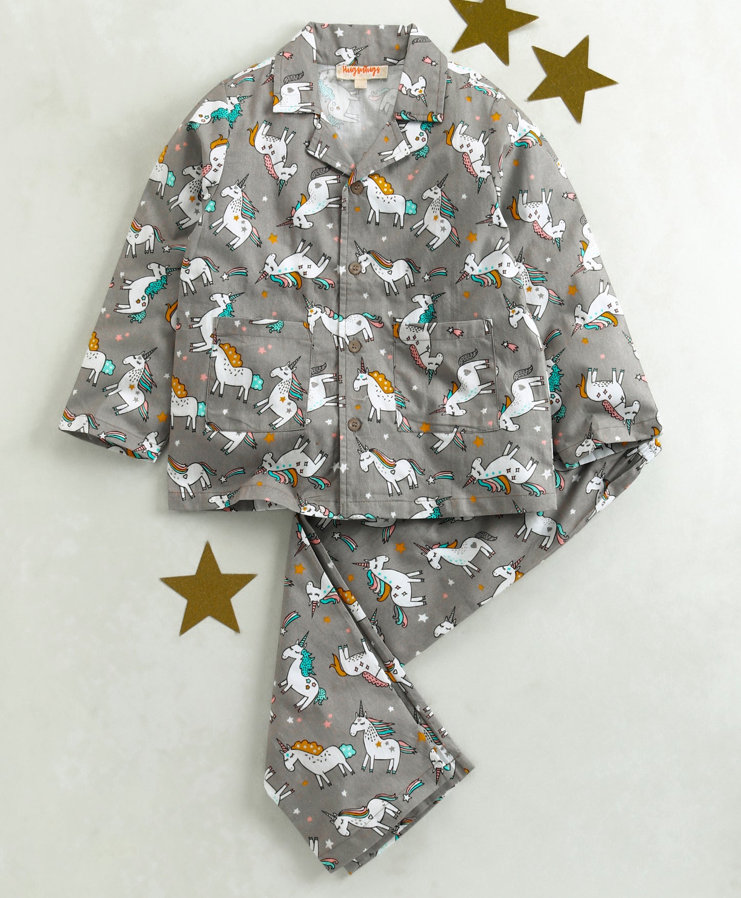 UNICORN AND STARS PRINT NIGHTSUIT
