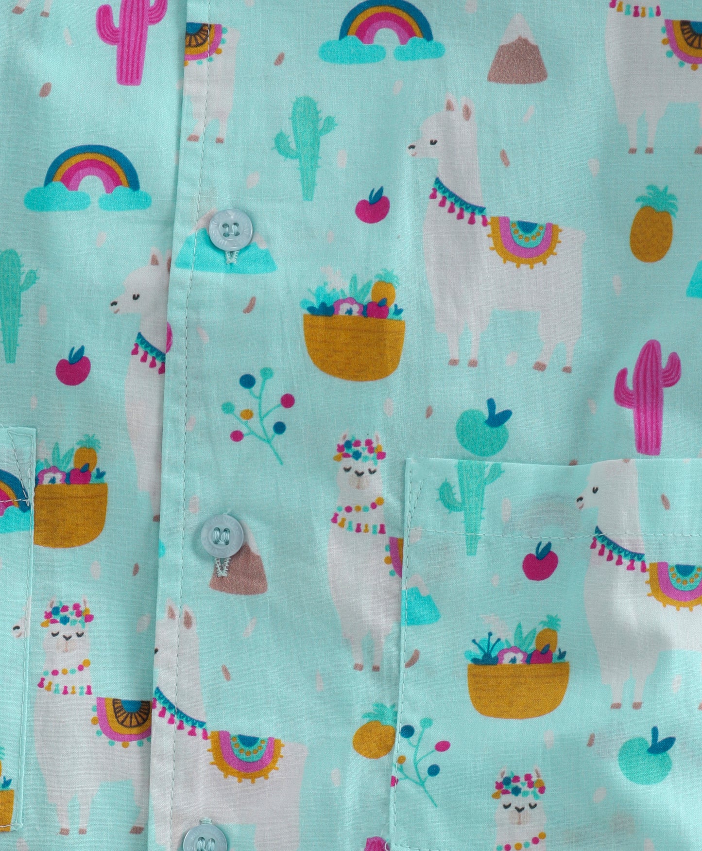 LLAMA AND CACTUS PRINT NIGHTSUIT