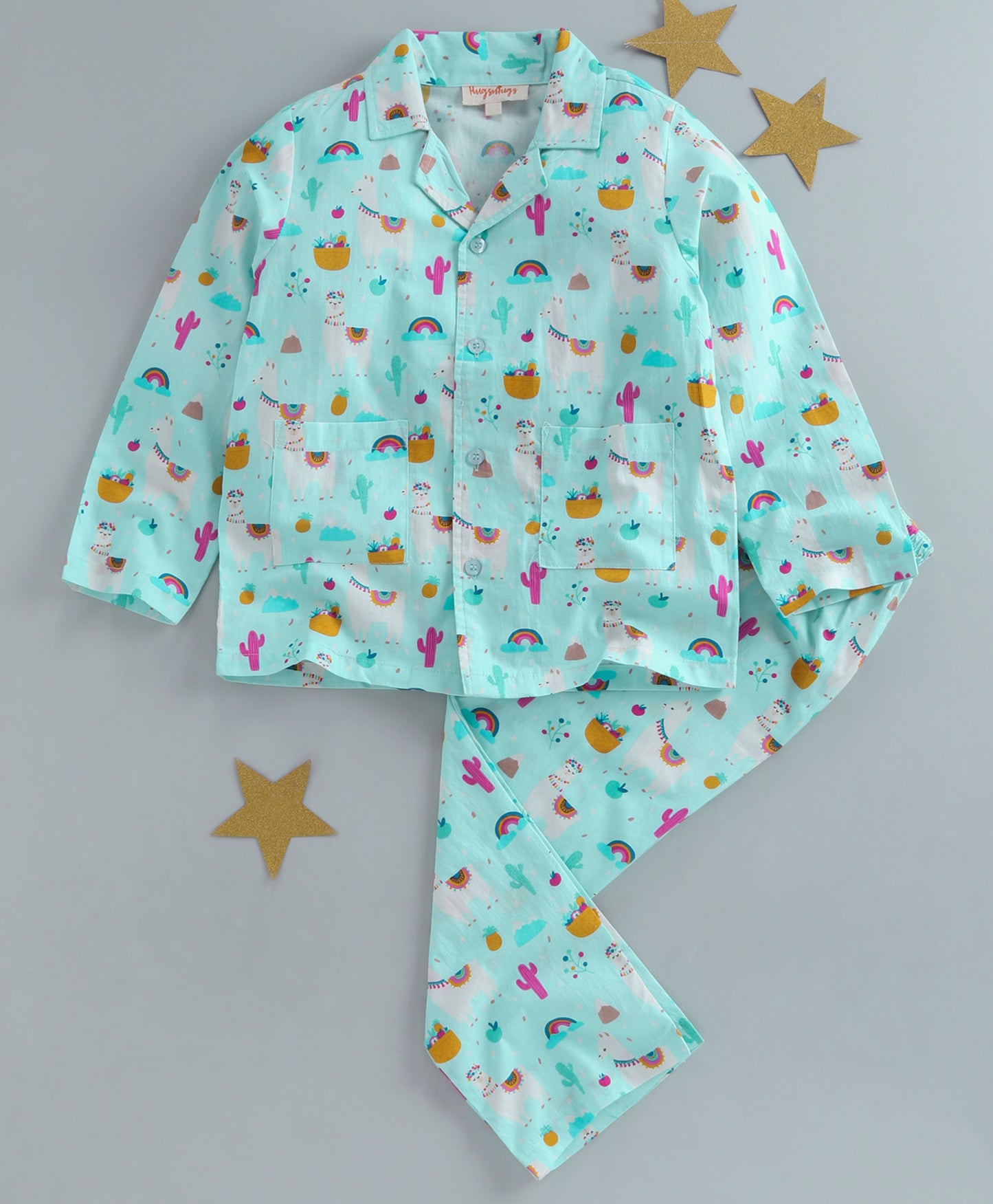 LLAMA AND CACTUS PRINT NIGHTSUIT